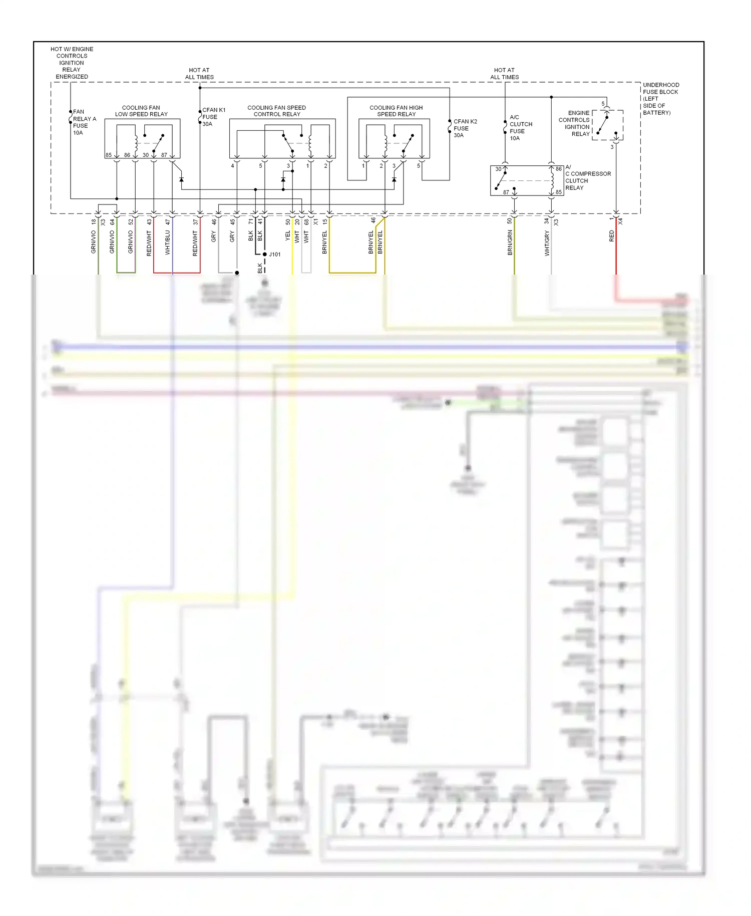 Chevrolet Malibu VIII facelift (2013-2016) engine controls ignition relay wiring diagram  (1 of 6)