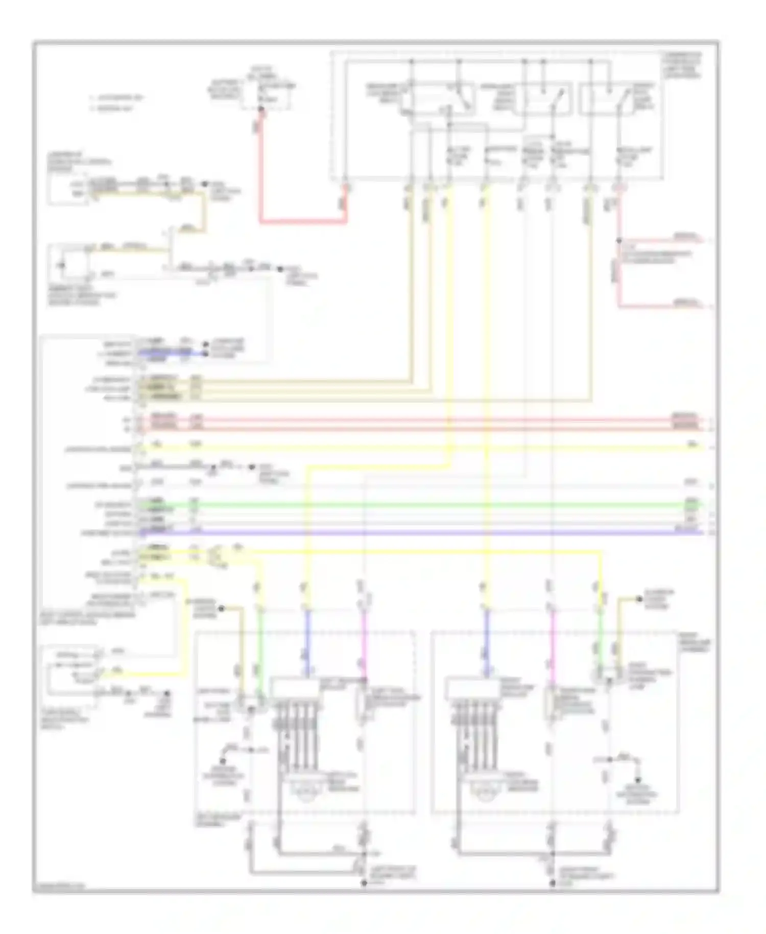 Wiring diagram front fog lamp for Chevrolet Malibu VIII facelift (2013-2016) (1 of 2)