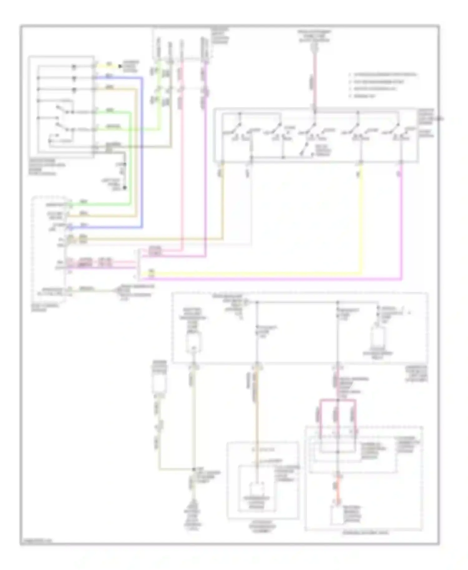 Wiring diagram ignition switch (w/o keyless engine for Chevrolet Malibu VIII facelift (2013-2016) (1 of 1)