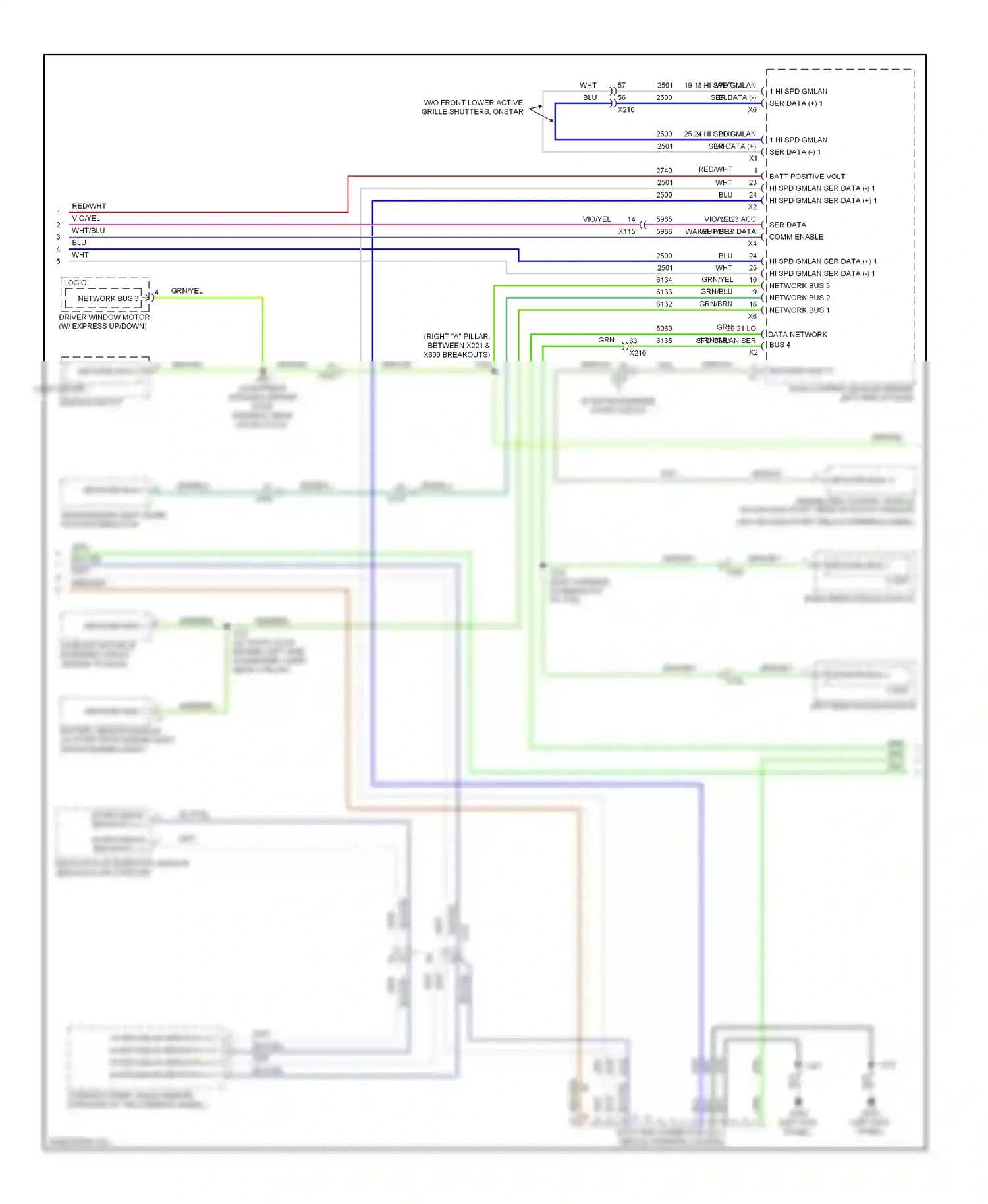 Wiring diagram immobilizer control module for Chevrolet Malibu VIII facelift (2013-2016) (1 of 2)