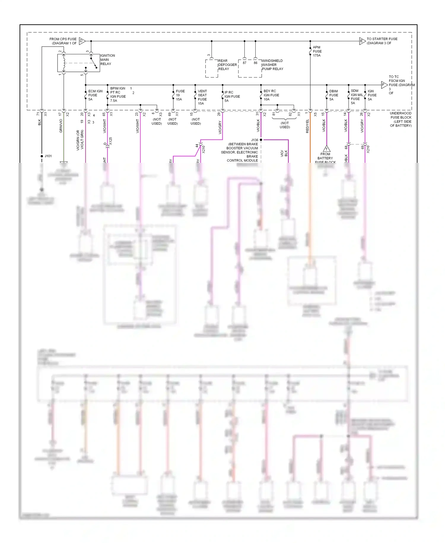 Chevrolet Malibu VIII facelift (2013-2016) info display module wiring diagram  (2 of 2)