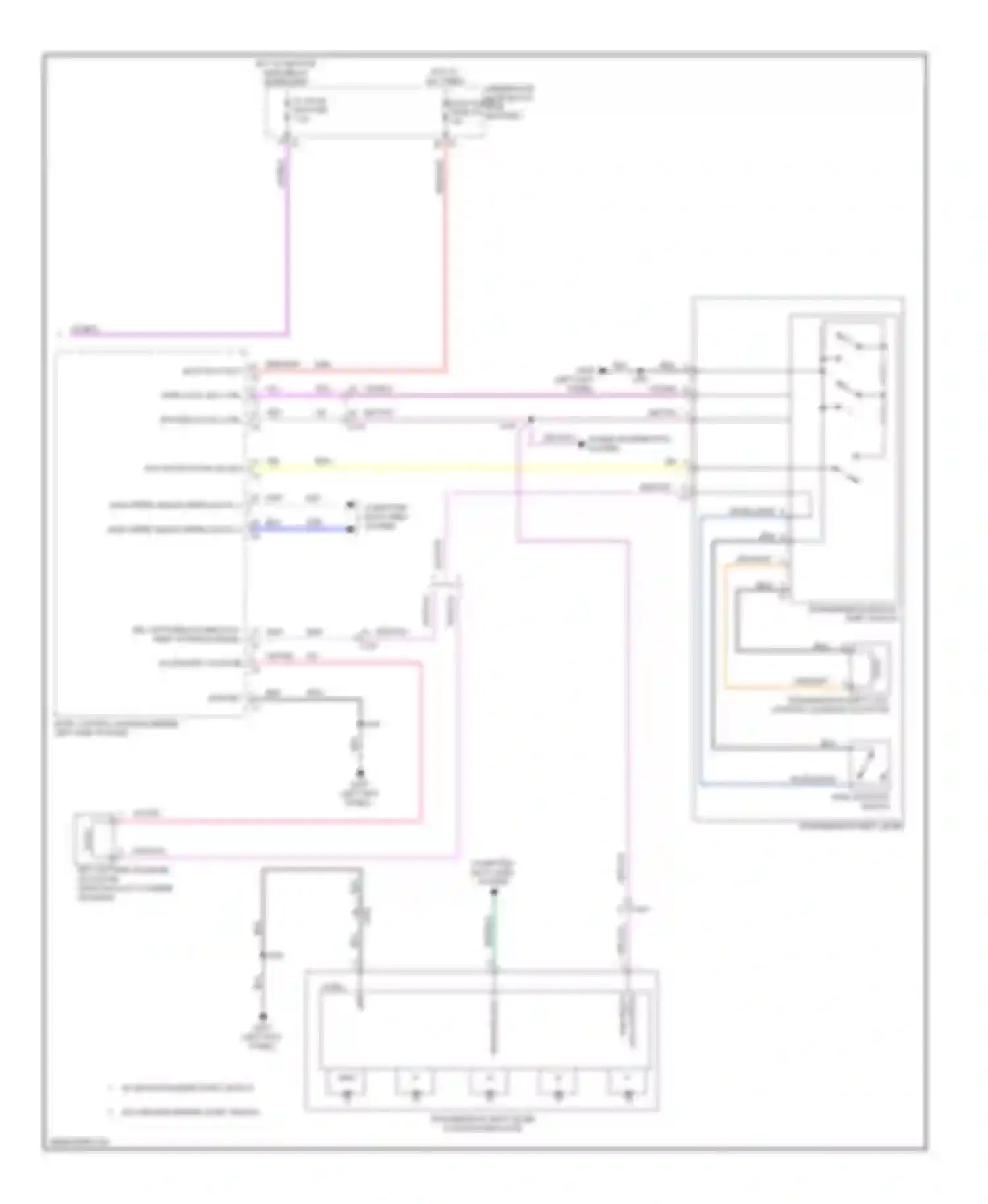Wiring diagram key capture/column lock shift position signal for Chevrolet Malibu VIII facelift (2013-2016) (1 of 4)