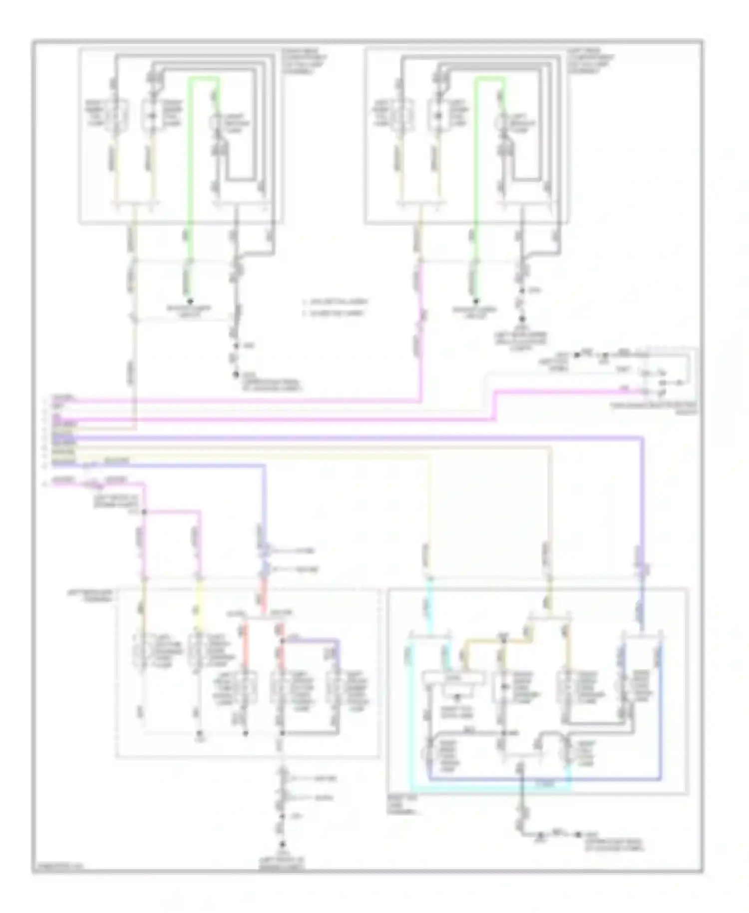 Wiring diagram left front outer turn signal lamp for Chevrolet Malibu VIII facelift (2013-2016) (1 of 3)