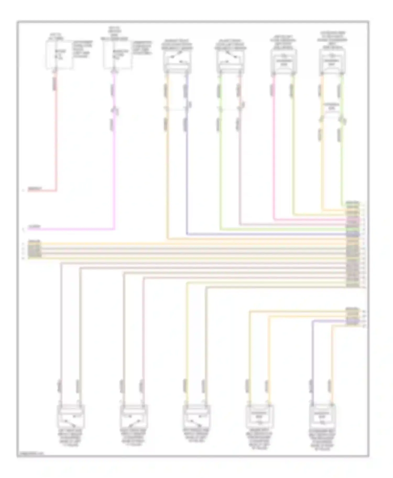 Wiring diagram left rear side impact sensor for Chevrolet Malibu VIII facelift (2013-2016) (1 of 1)
