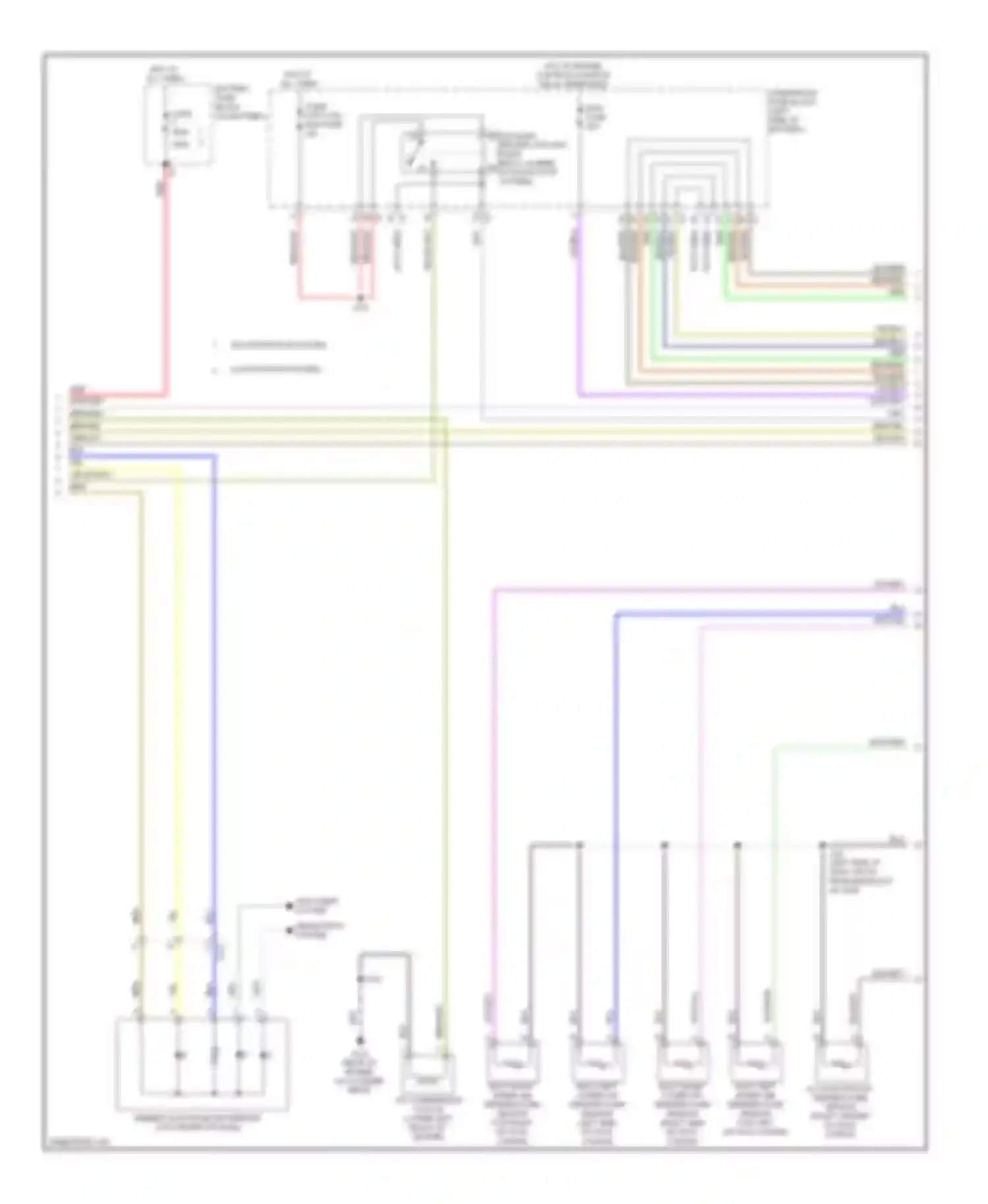 Wiring diagram (left side of dash, 49 cm from breakout for Chevrolet Malibu VIII facelift (2013-2016) (1 of 3)