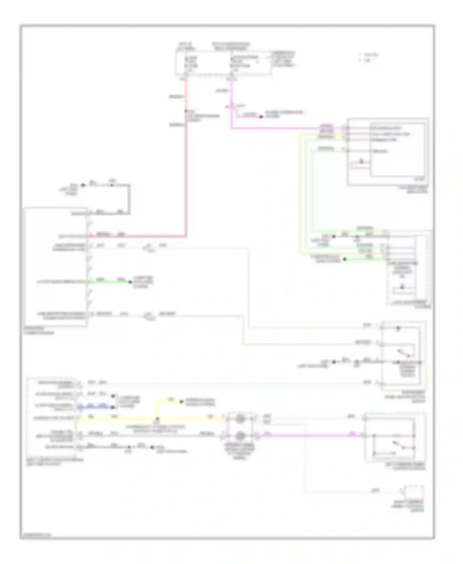 Wiring diagram line departure warning disable switch for Chevrolet Malibu VIII facelift (2013-2016) (1 of 1)