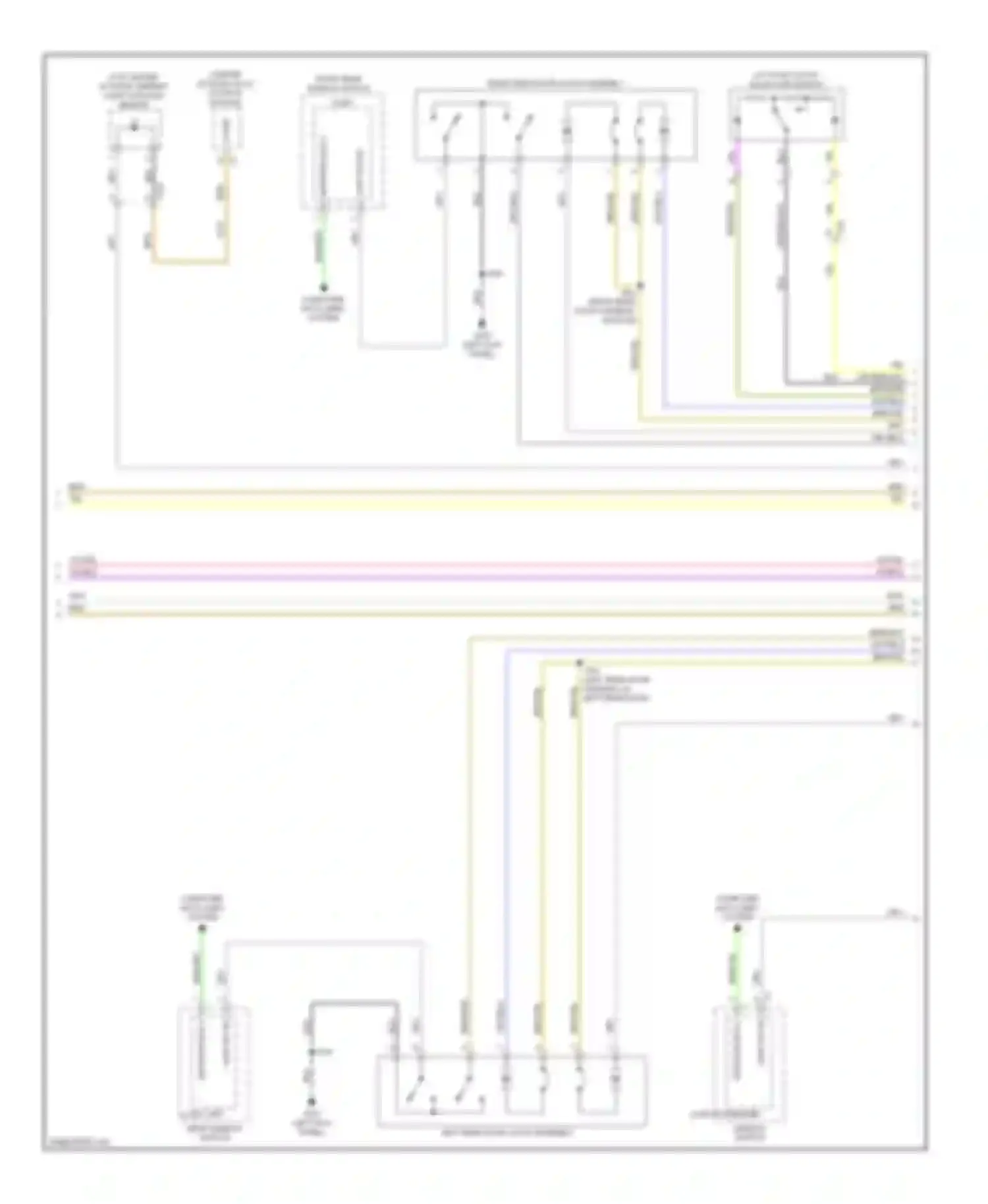 Wiring diagram logic passenger window switch for Chevrolet Malibu VIII facelift (2013-2016) (1 of 2)