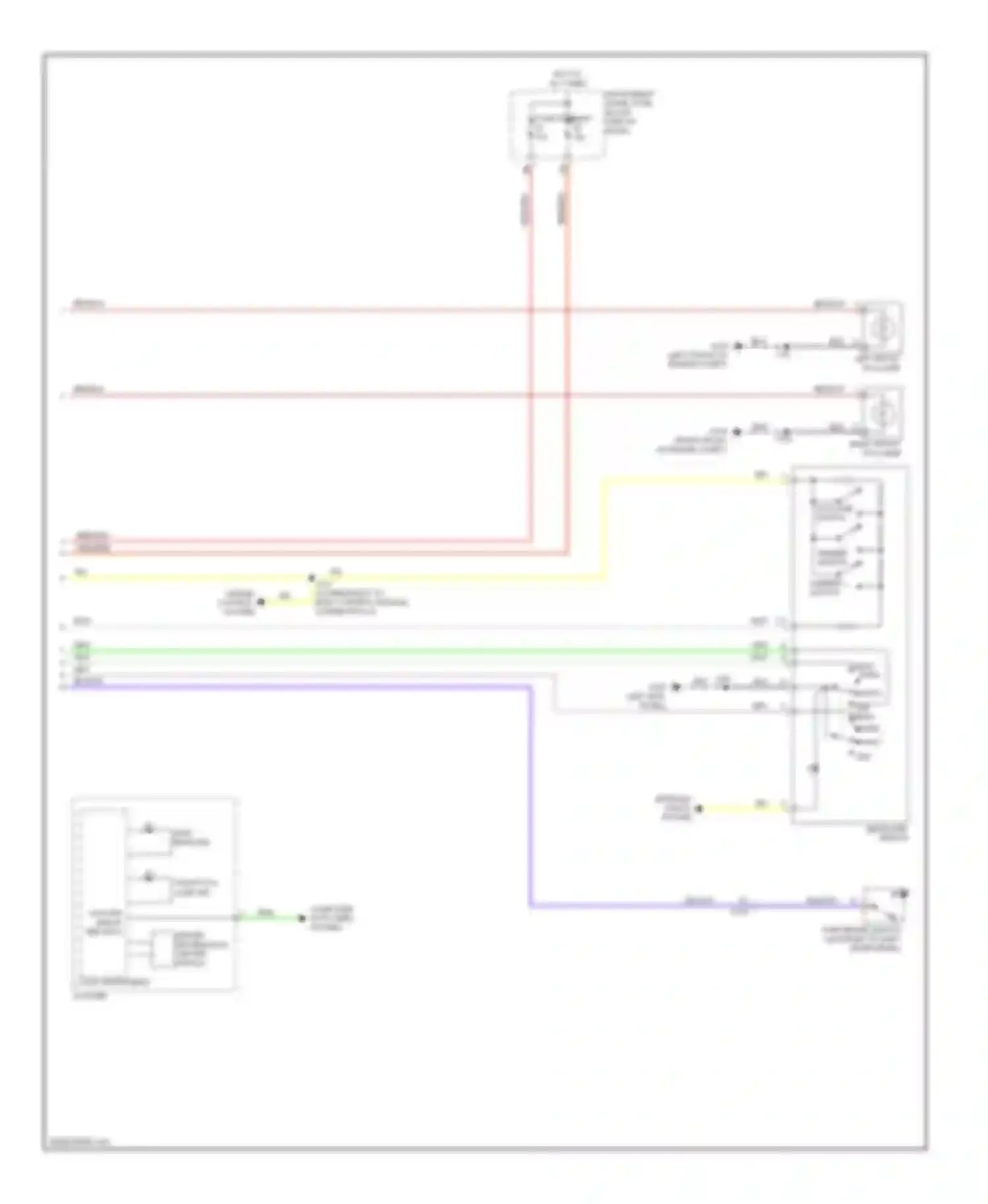 Wiring diagram (on breakout to body control module for Chevrolet Malibu VIII facelift (2013-2016) (2 of 7)