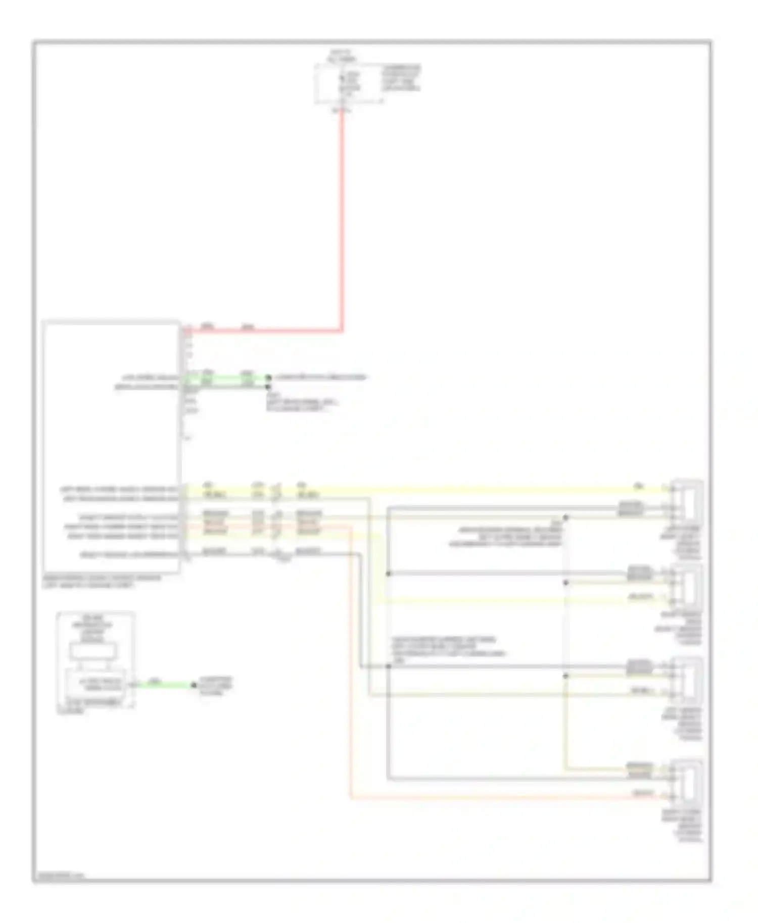 Wiring diagram right outer rear object sensor for Chevrolet Malibu VIII facelift (2013-2016) (1 of 1)