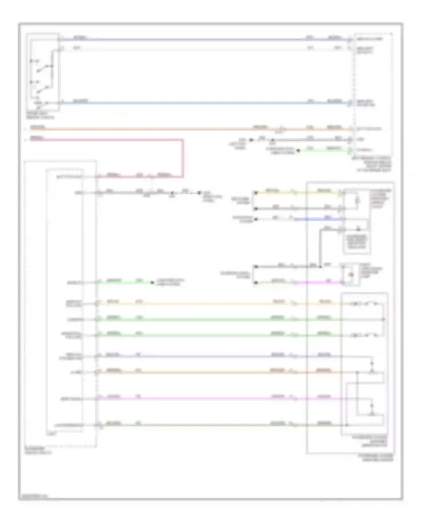 Wiring diagram seat memory control module (below front center for Chevrolet Malibu VIII facelift (2013-2016) (1 of 1)