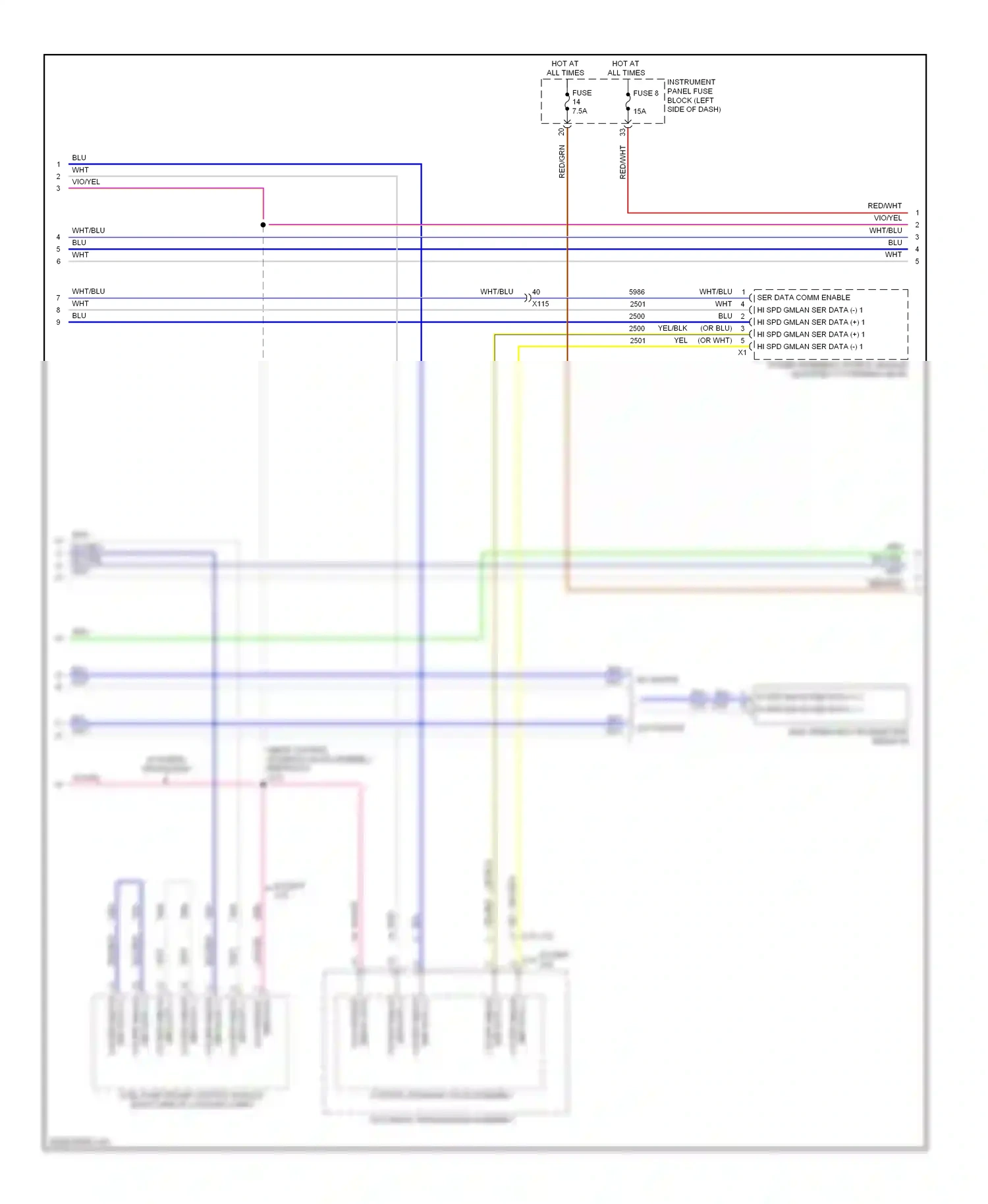 Wiring diagram ser data for Chevrolet Malibu VIII facelift (2013-2016) (1 of 4)