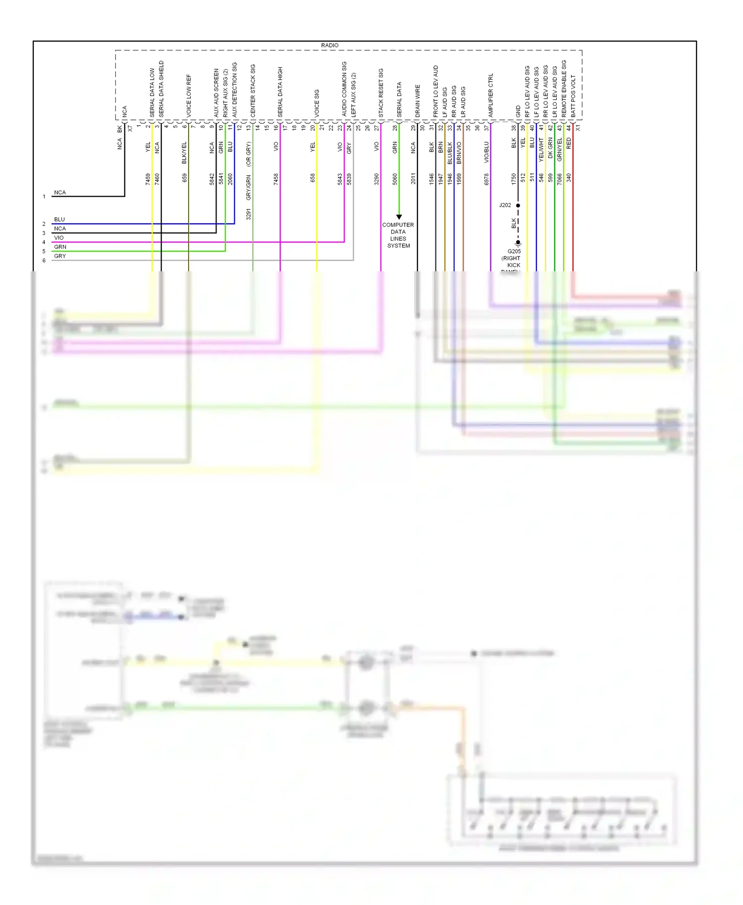 Wiring diagram serial data low for Chevrolet Malibu VIII facelift (2013-2016) (2 of 6)