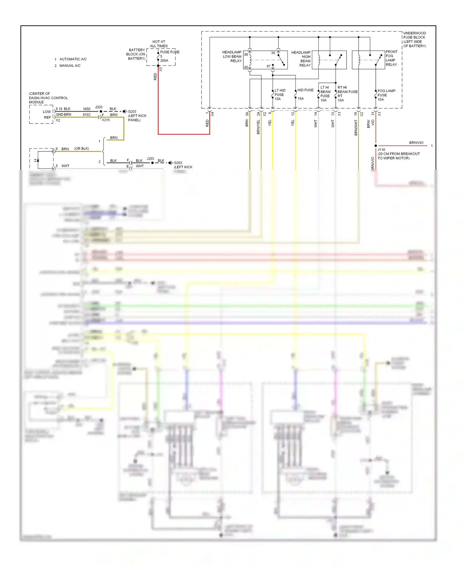 Chevrolet Malibu VIII facelift (2013-2016) turn signal/ multi-function switch wiring diagram  (5 of 8)