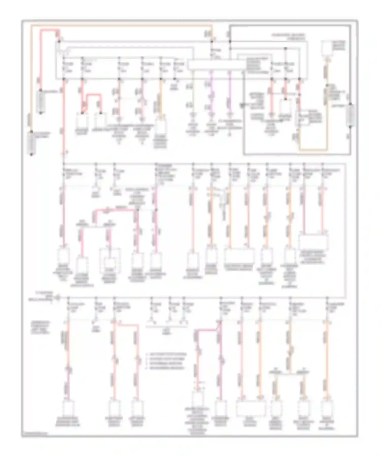 Wiring diagram w/o w/ memory memory for Chevrolet Malibu VIII facelift (2013-2016) (1 of 2)