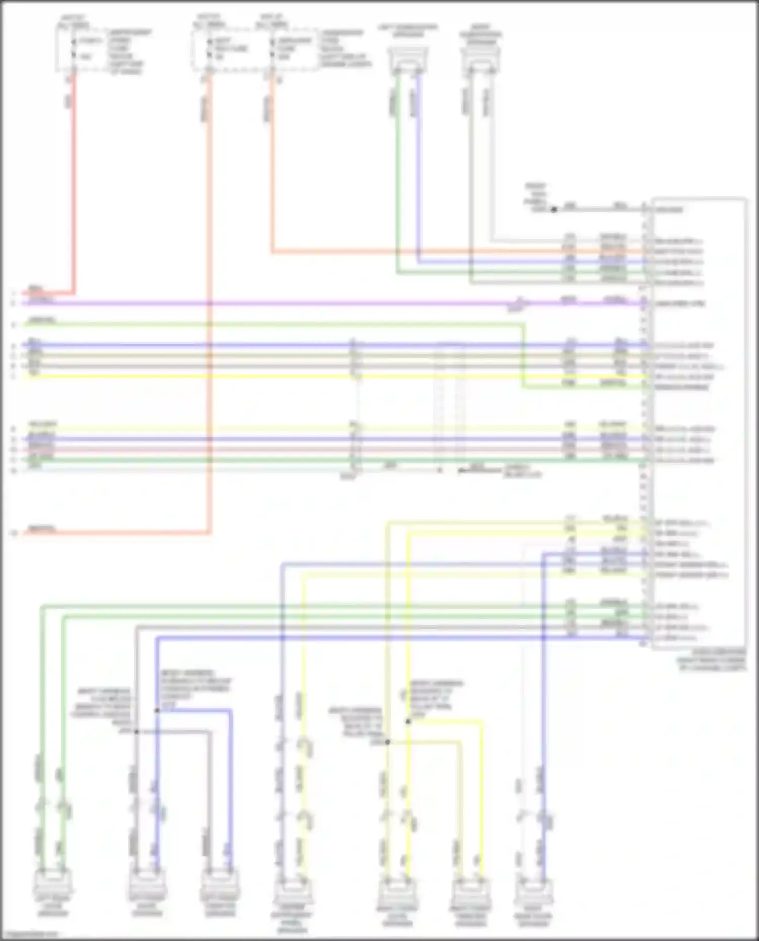 Car Wiring Diagrams for Malibu Chevrolet VIII facelift (2013-2016): Navigation circuit, w/ amplifier (4 of 4)