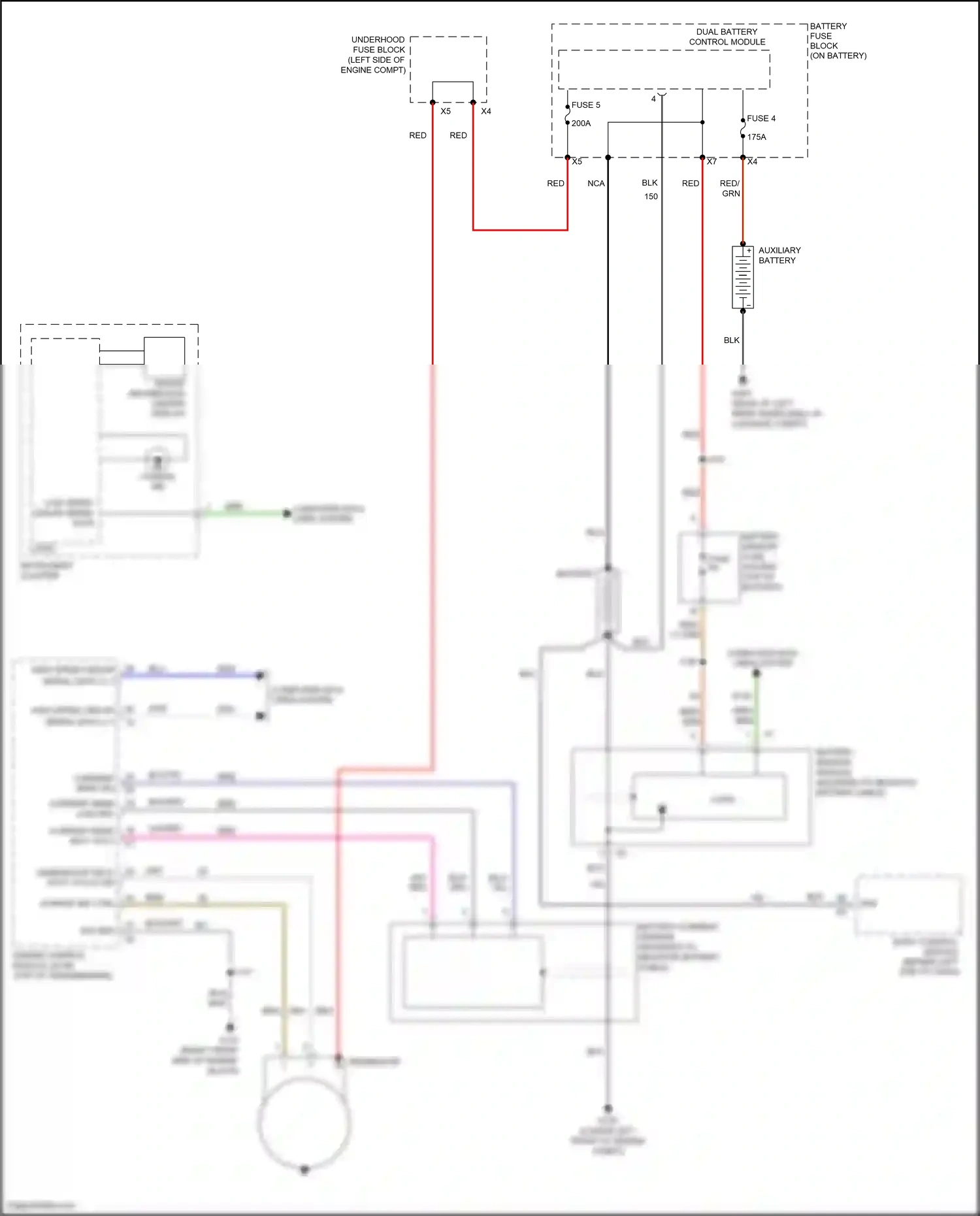 Wiring diagram battery current sensor for Chevrolet Malibu VIII facelift (2013-2016) (3 of 4)