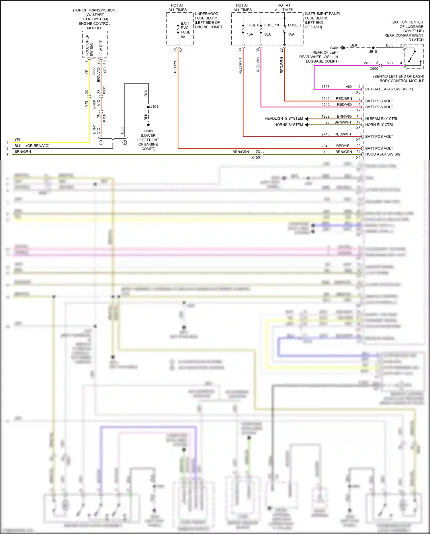 Chevrolet Malibu VIII facelift (2013-2016) computer data lines system wiring diagram  (114 of 136)