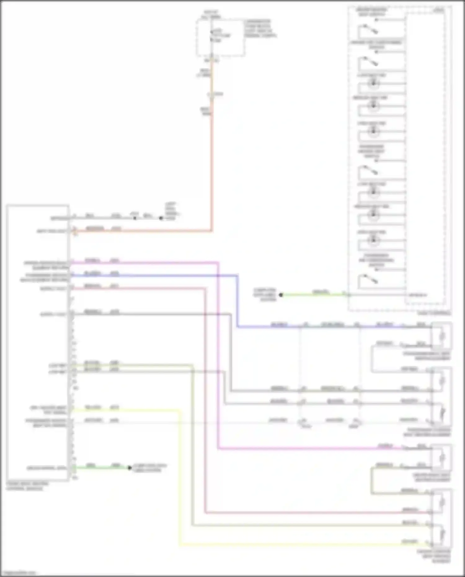 Wiring diagram driver heated back element return for Chevrolet Malibu VIII facelift (2013-2016) (1 of 2)