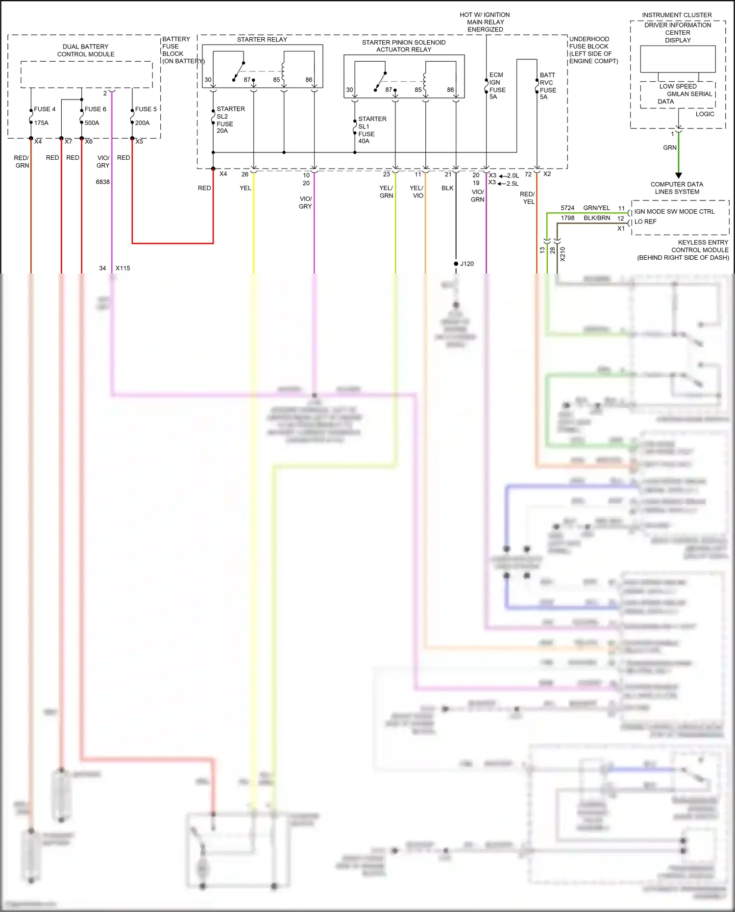 Wiring diagram ignition mode switch for Chevrolet Malibu VIII facelift (2013-2016) (9 of 9)