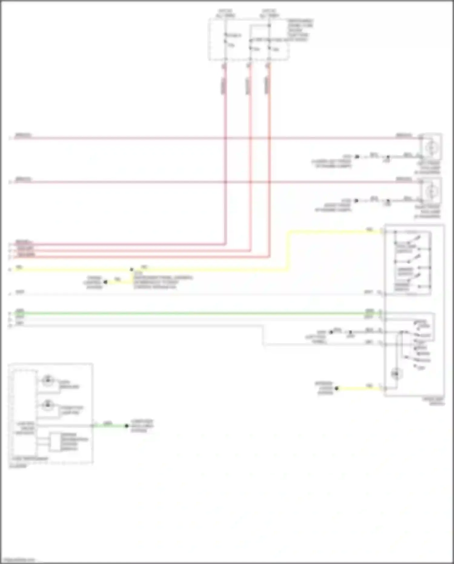 Wiring diagram logic instrument cluster for Chevrolet Malibu VIII facelift (2013-2016) (5 of 7)