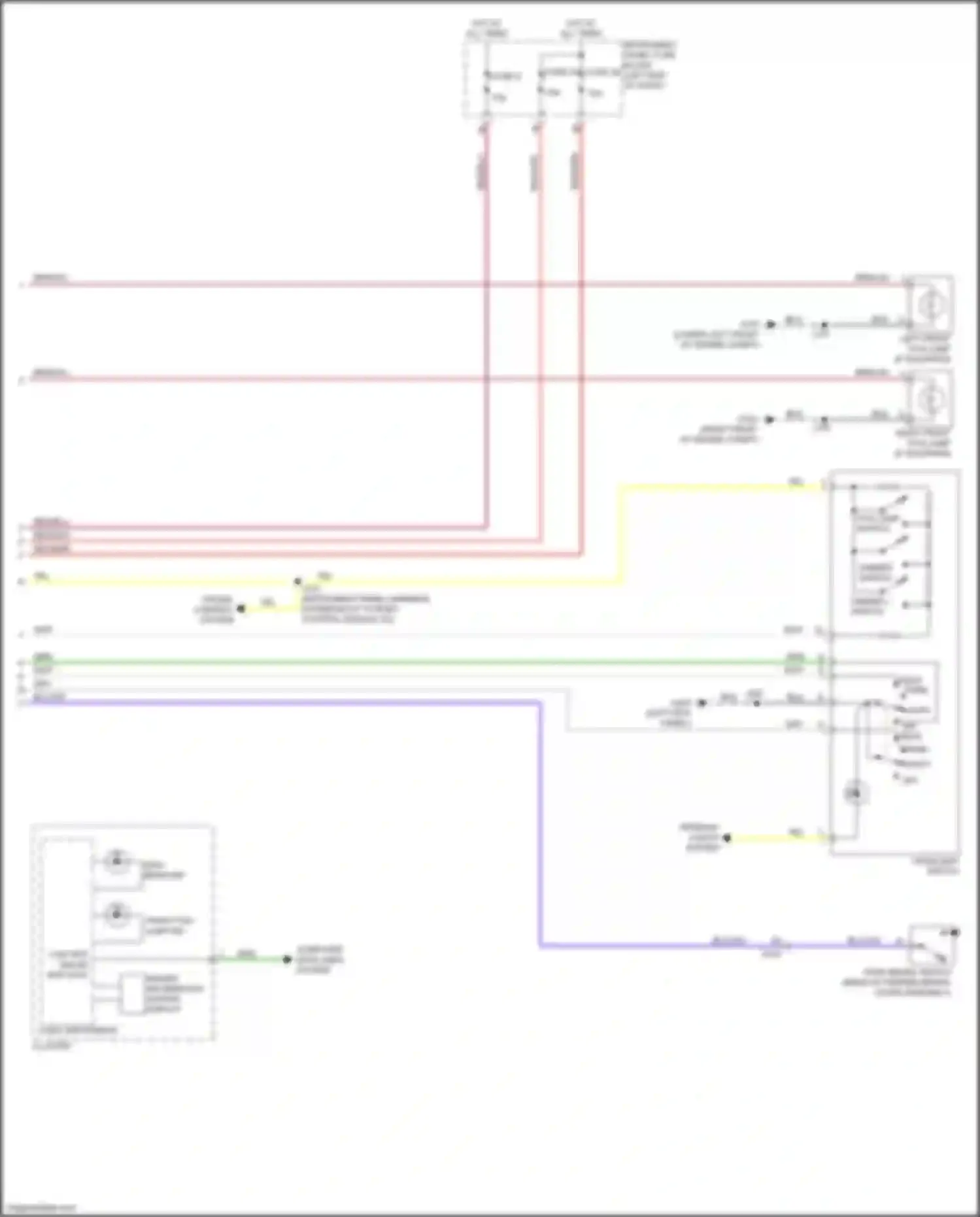 Wiring diagram logic instrument cluster for Chevrolet Malibu VIII facelift (2013-2016) (2 of 7)