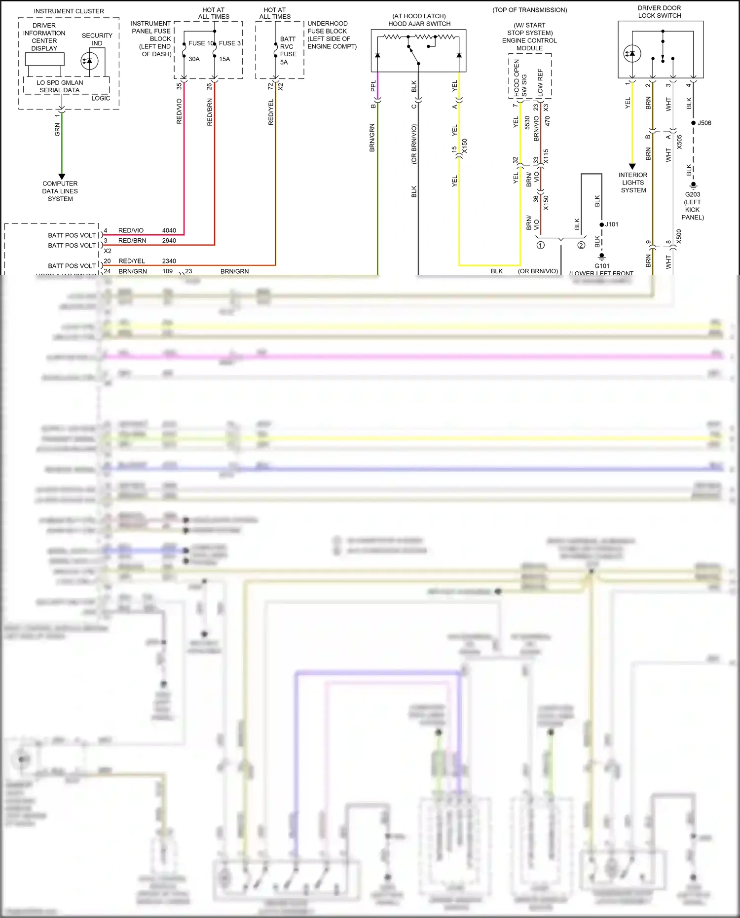 Wiring diagram low ref for Chevrolet Malibu VIII facelift (2013-2016) (32 of 41)