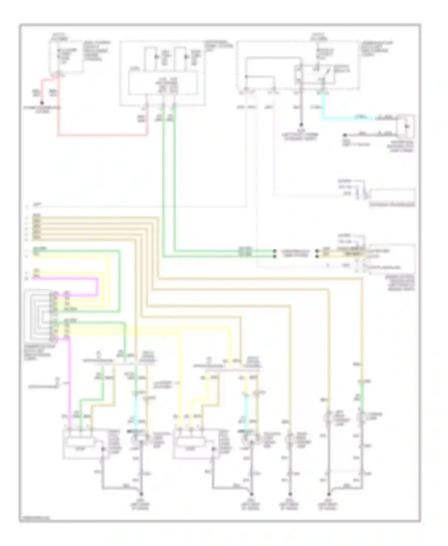 Malibu Chevrolet VIII (2011-2014): Exterior lamps circuit (2 of 2)