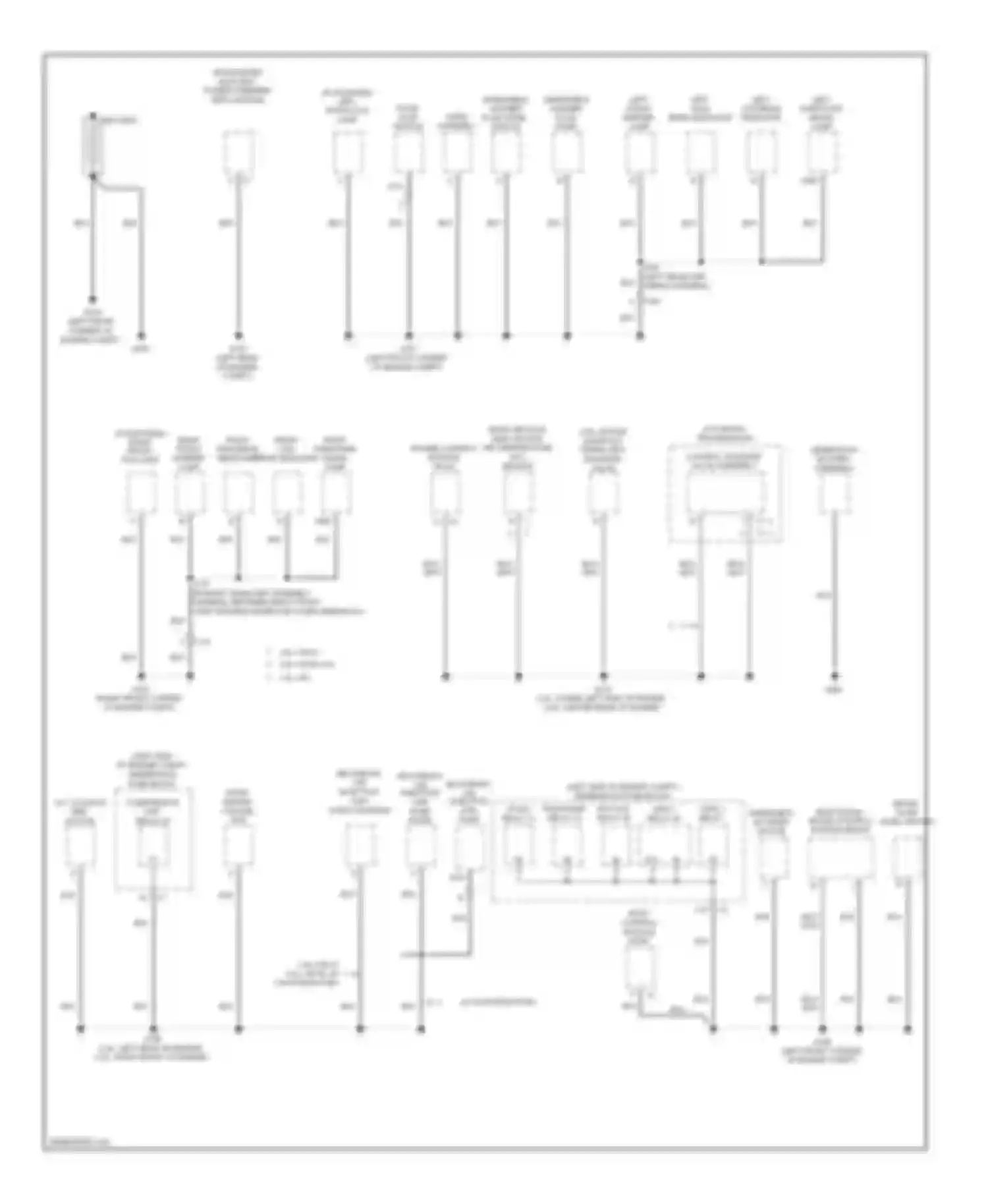 Malibu Chevrolet VIII (2011-2014): Ground distribution circuit (1 of 3)