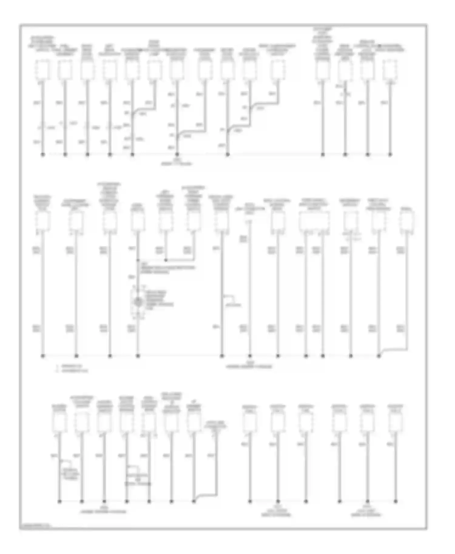 Malibu Chevrolet VIII (2011-2014): Ground distribution circuit (2 of 3)