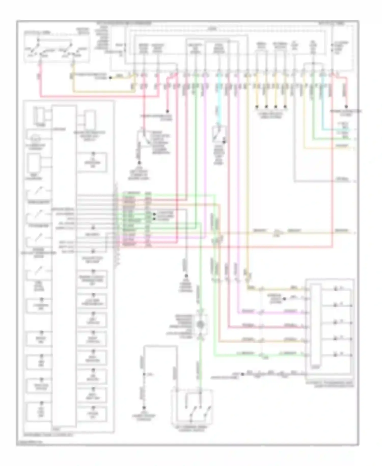 Malibu Chevrolet VIII (2011-2014): Instrument cluster circuit (1 of 2)