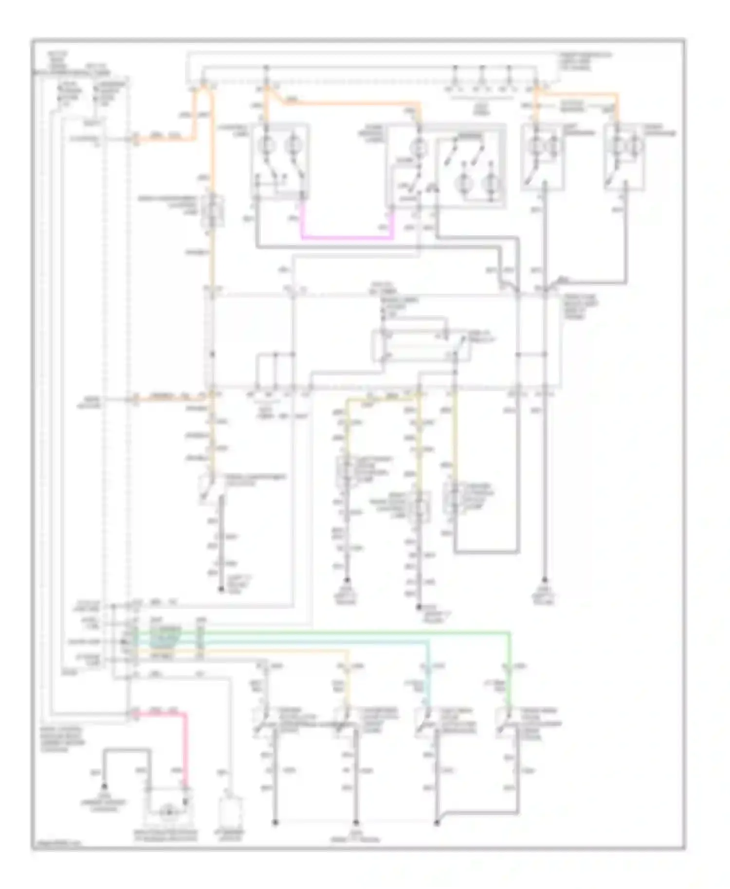 Malibu Chevrolet VIII (2011-2014): Courtesy lamps circuit