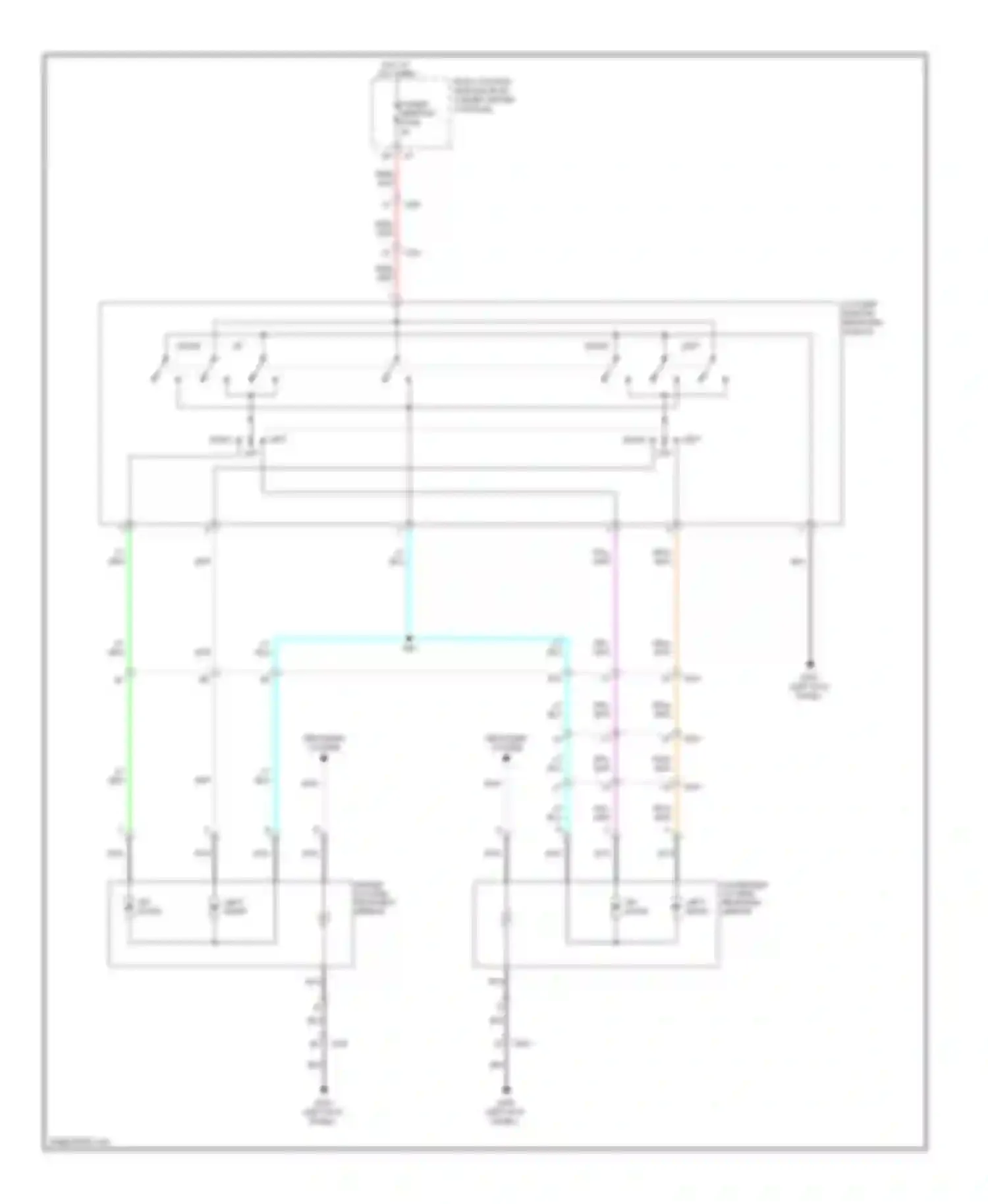 Malibu Chevrolet VIII (2011-2014): Power mirrors circuit