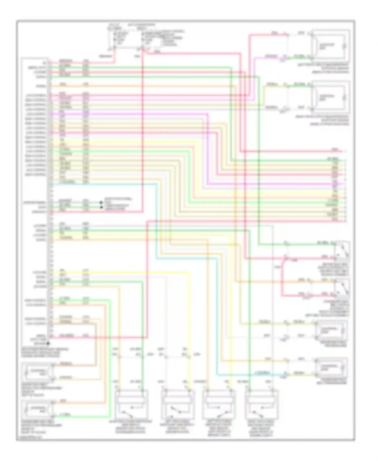 Malibu Chevrolet VIII (2011-2014): Supplemental restraints circuit (1 of 3)