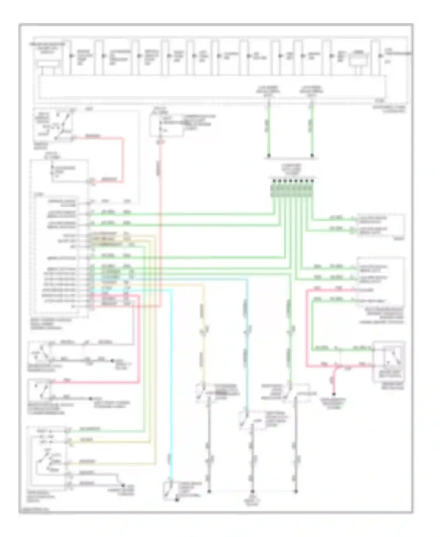 Malibu Chevrolet VIII (2011-2014): Warning systems circuit