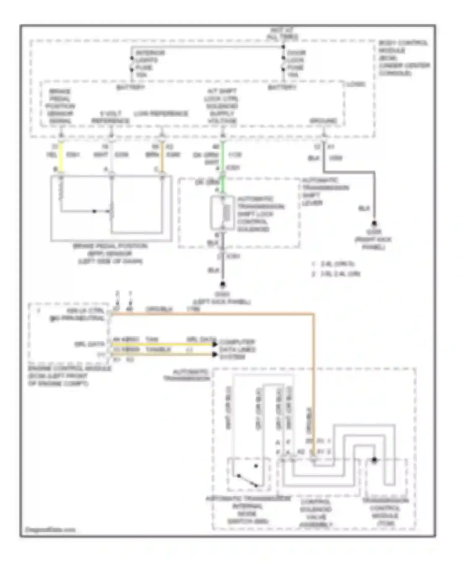 Wiring diagram computer data lines system for Chevrolet Malibu VIII (2011-2014) (37 of 46)