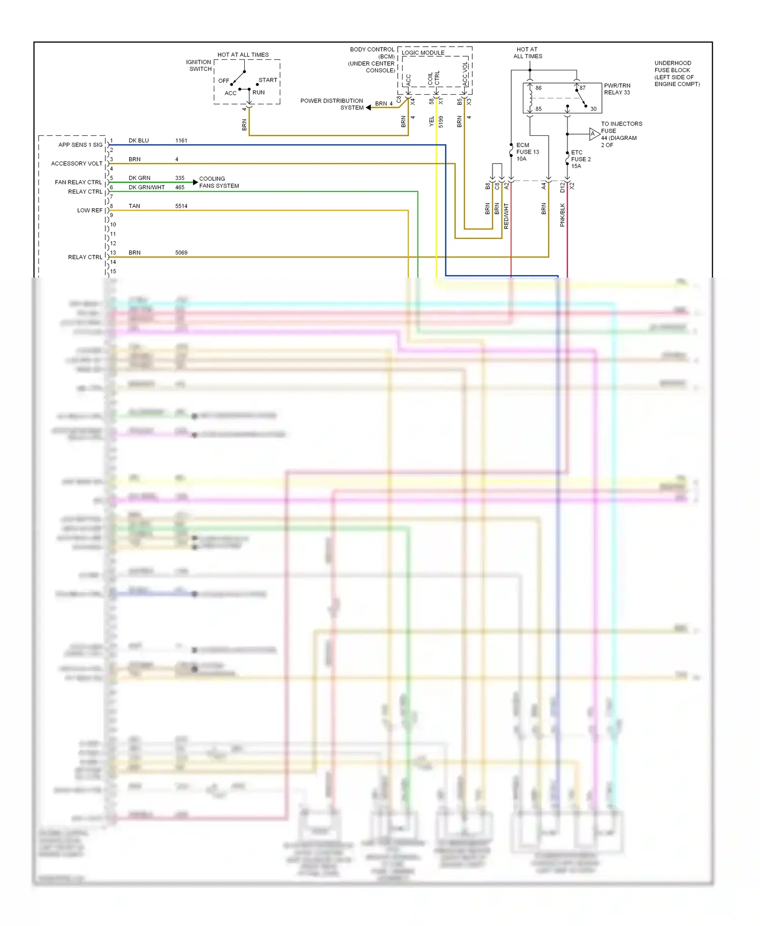 Wiring diagram ctrl coil for Chevrolet Malibu VIII (2011-2014) (1 of 3)