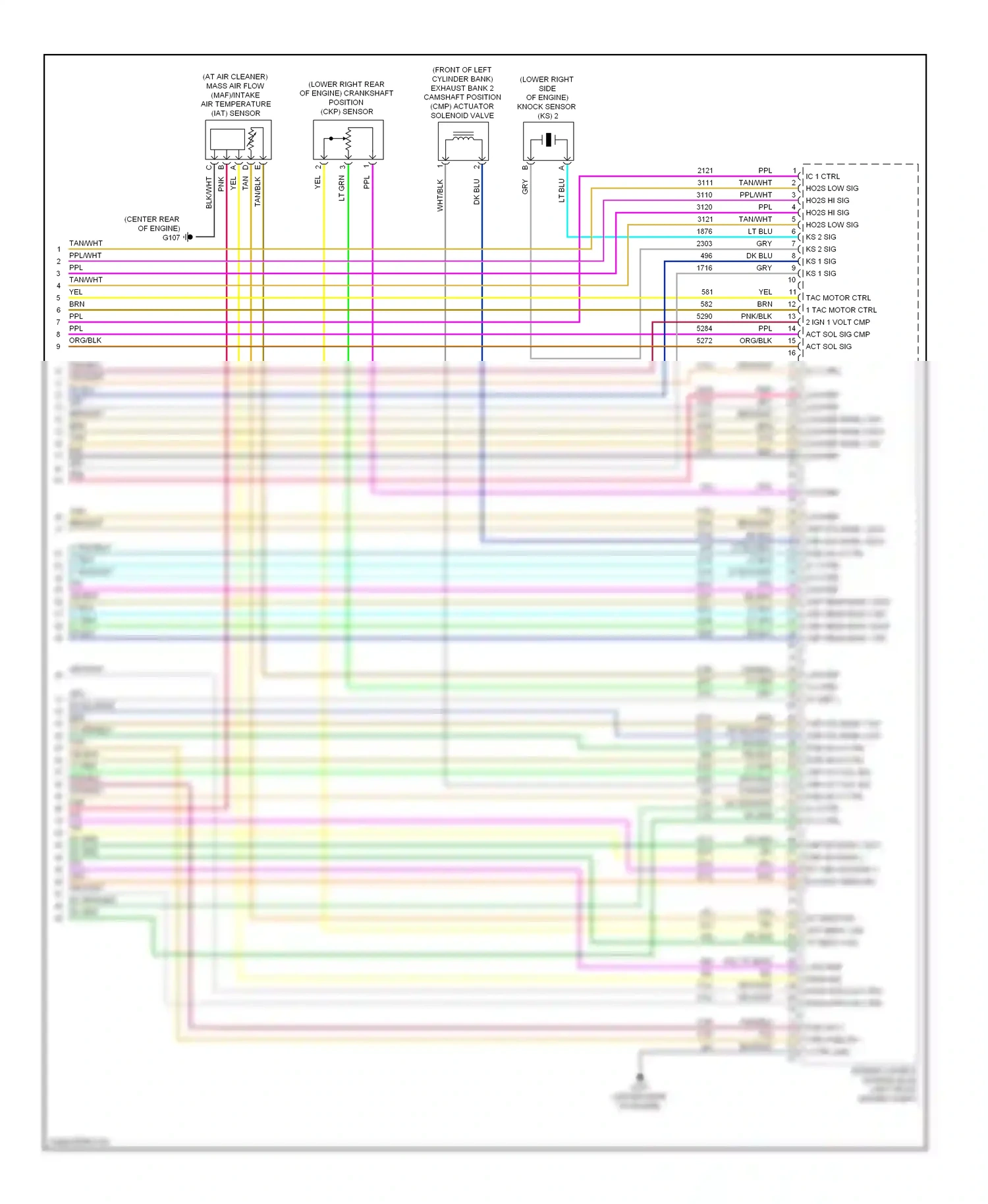 Wiring diagram engine compt) for Chevrolet Malibu VIII (2011-2014) (5 of 5)