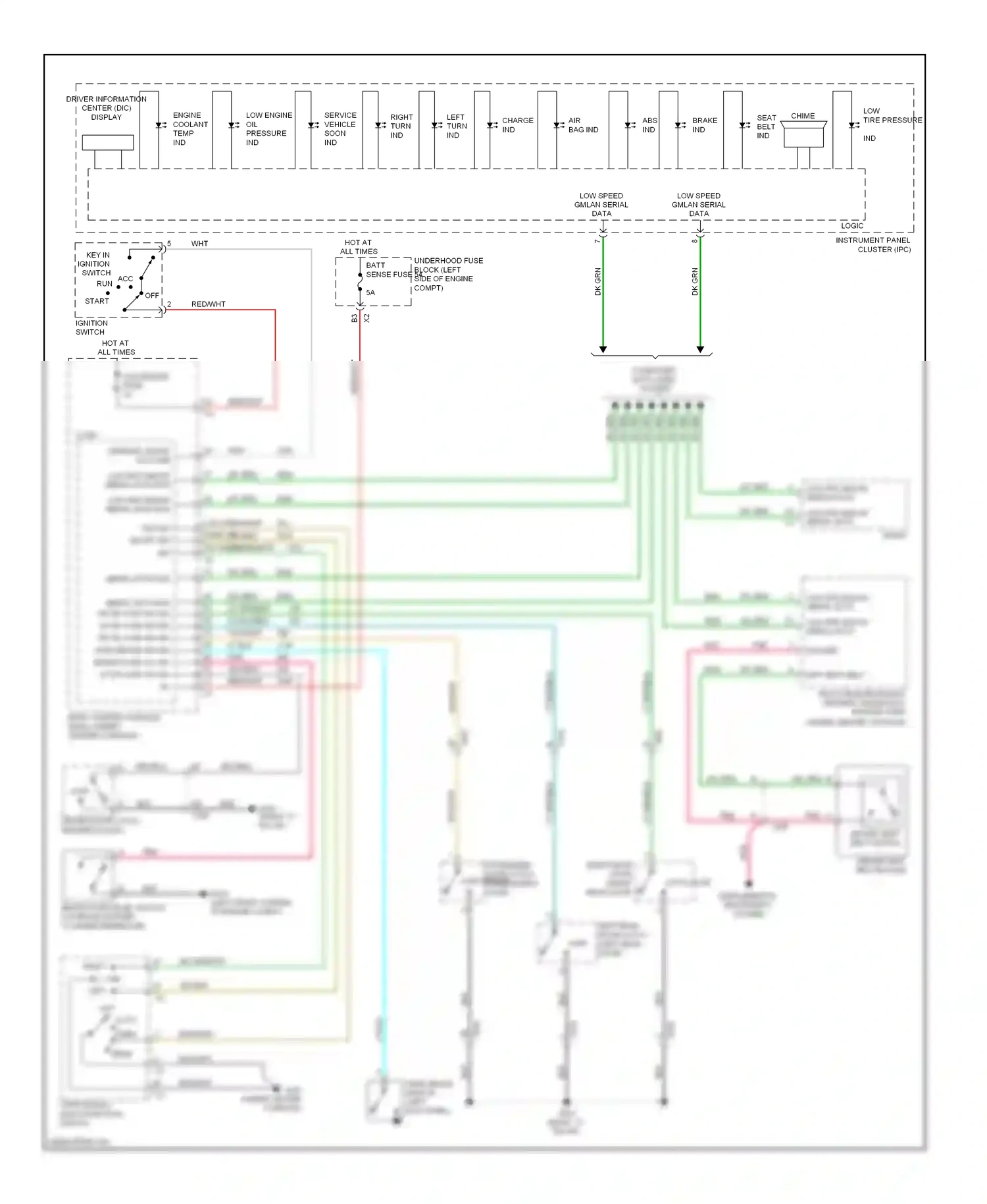 Chevrolet Malibu VIII (2011-2014) ignition switch wiring diagram  (14 of 14)