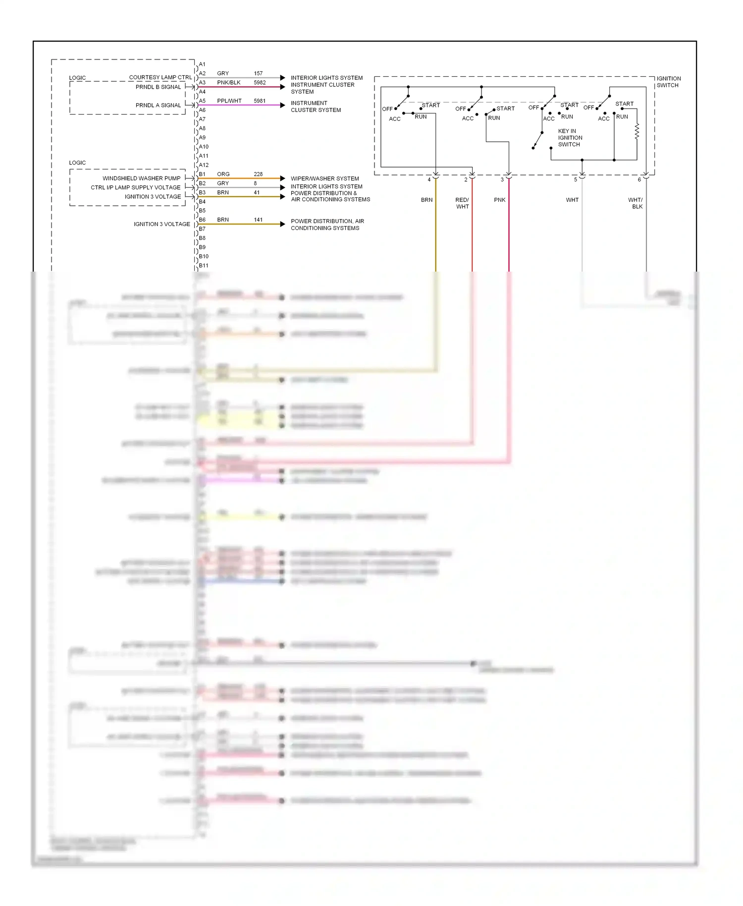 Chevrolet Malibu VIII (2011-2014) ignition switch wiring diagram  (3 of 14)