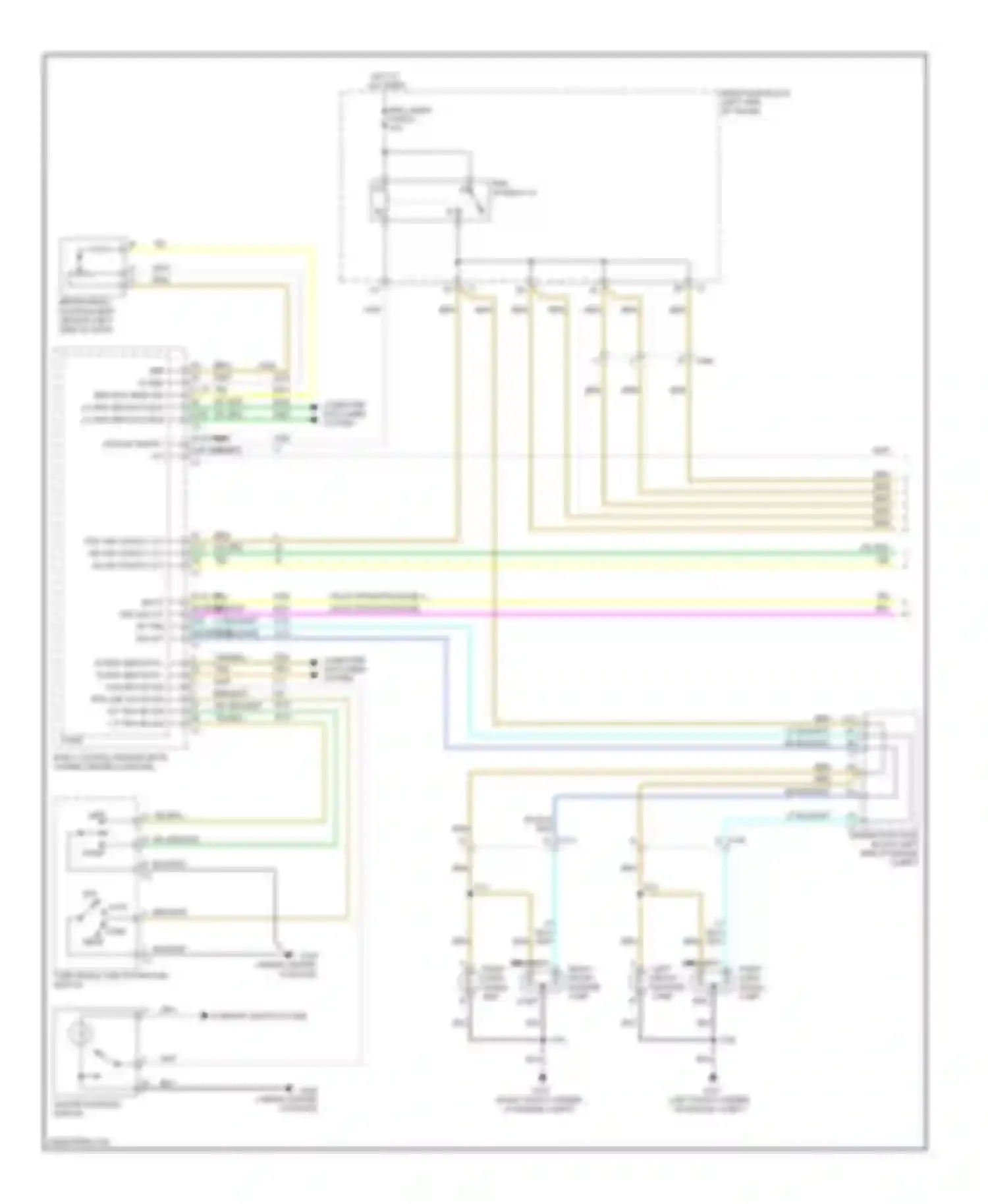 Wiring diagram left front for Chevrolet Malibu VIII (2011-2014) (1 of 1)