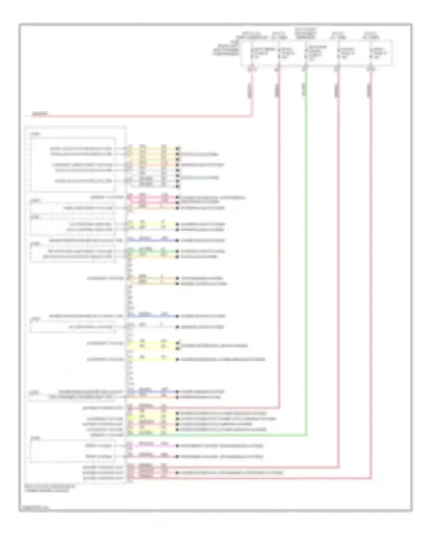 Wiring diagram power distribution, supplemental restraints systems exterior lights system for Chevrolet Malibu VIII (2011-2014) (1 of 1)
