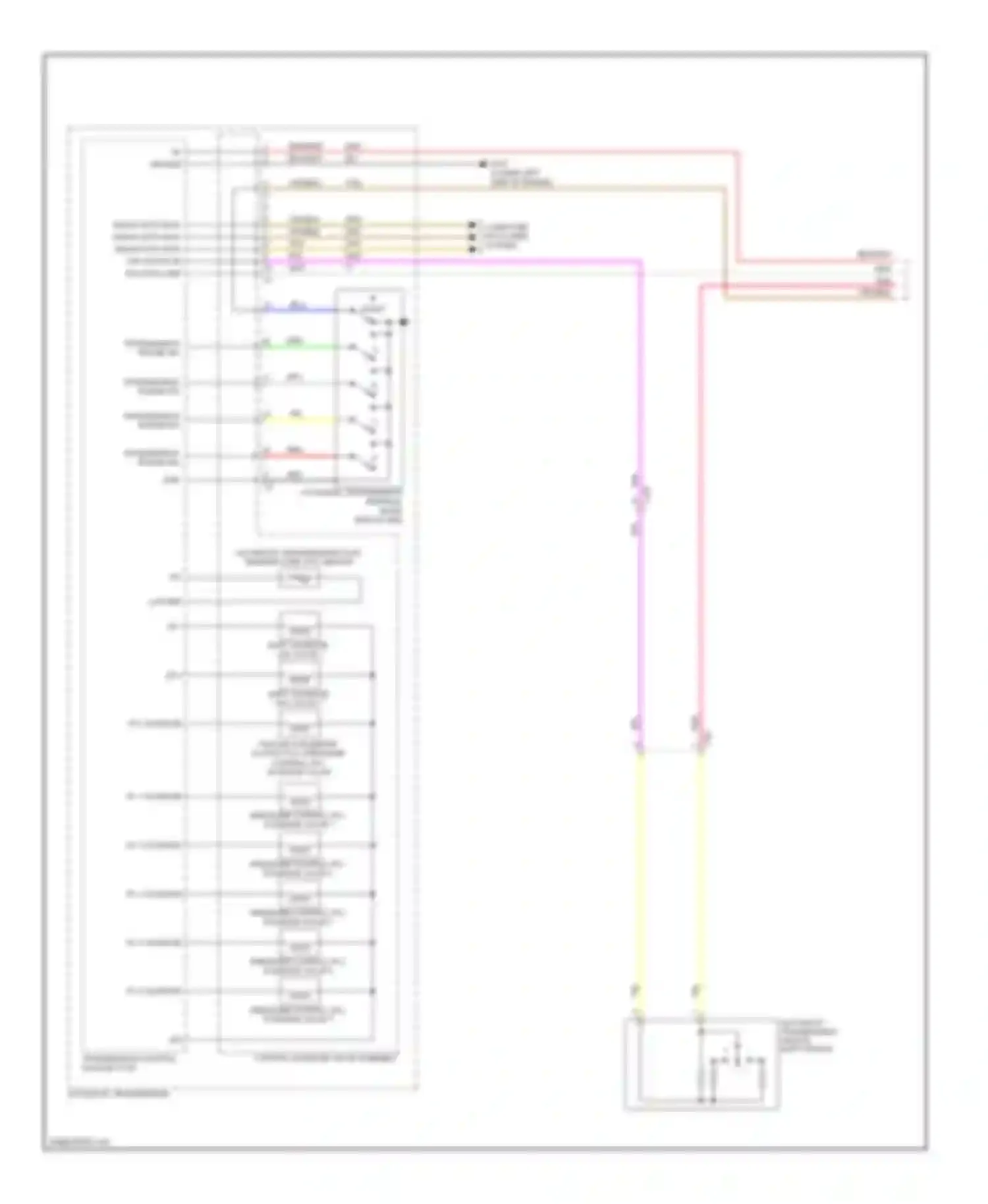 Wiring diagram shift switch for Chevrolet Malibu VIII (2011-2014) (1 of 3)