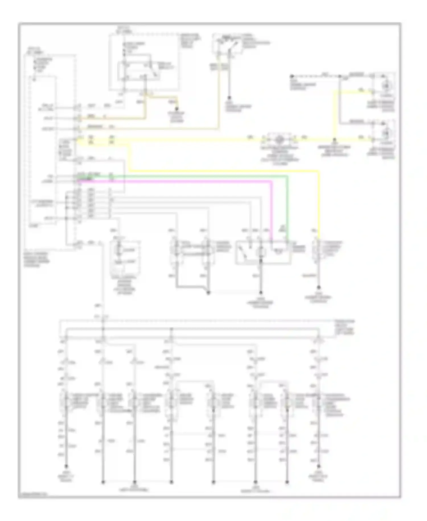 Wiring diagram turn signal/ multi-function switch park auto head off for Chevrolet Malibu VIII (2011-2014) (1 of 1)