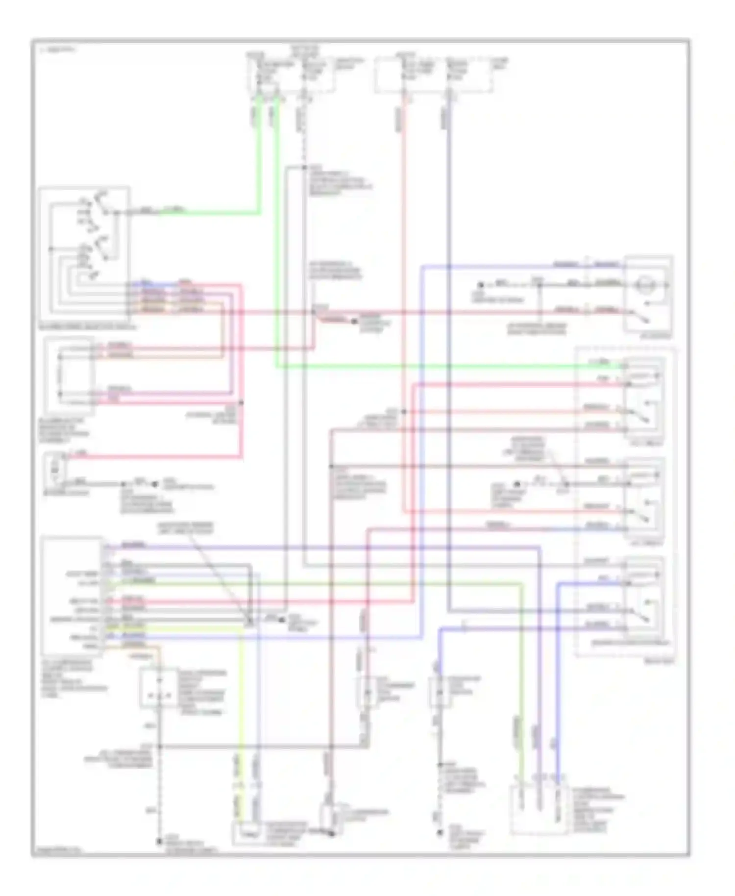 Metro Chevrolet I (1997-2001): Manual a/c circuit