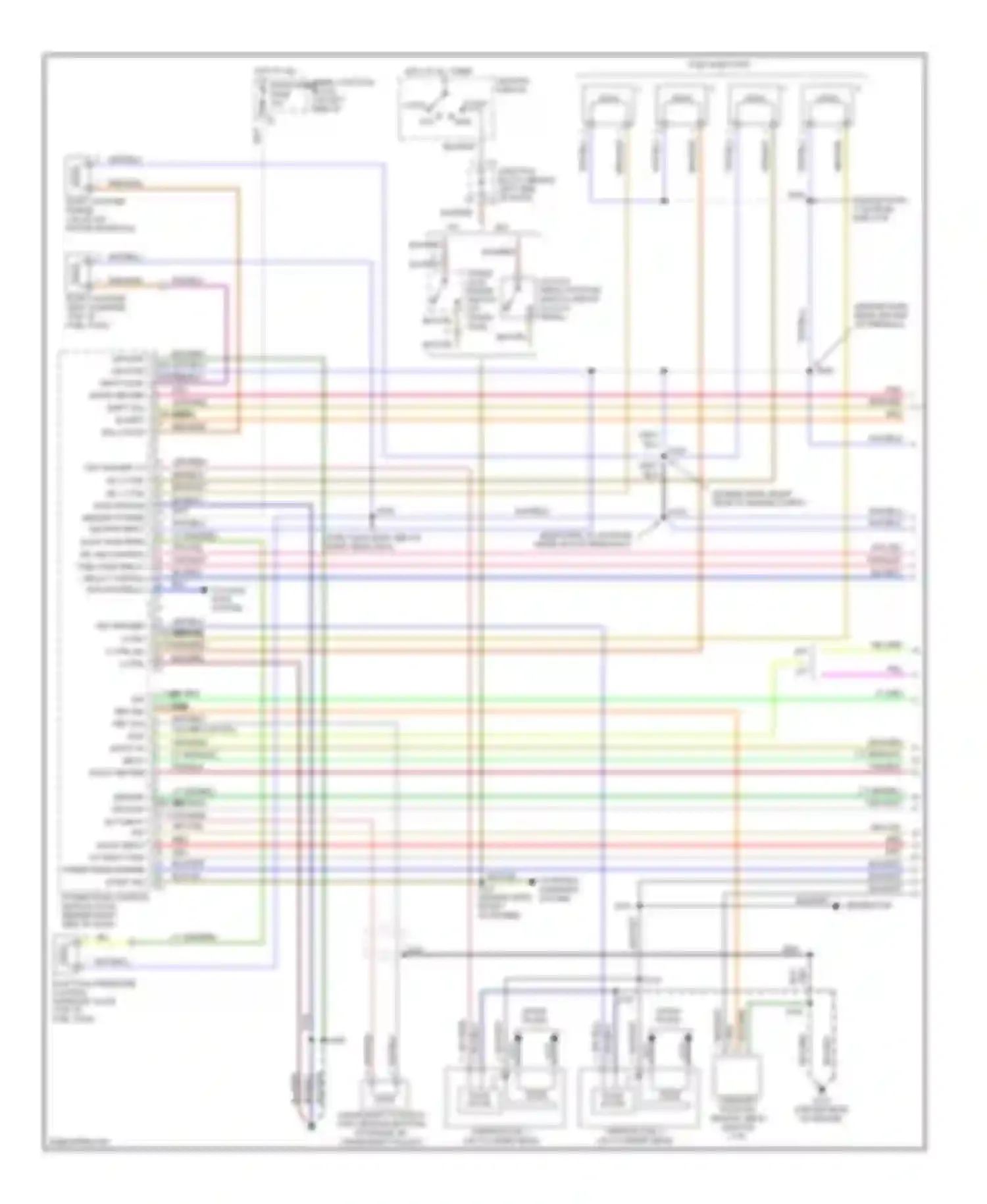 Metro Chevrolet I (1997-2001): Wiring diagram engine performance 1.3l vin 9s (1 of 3)
