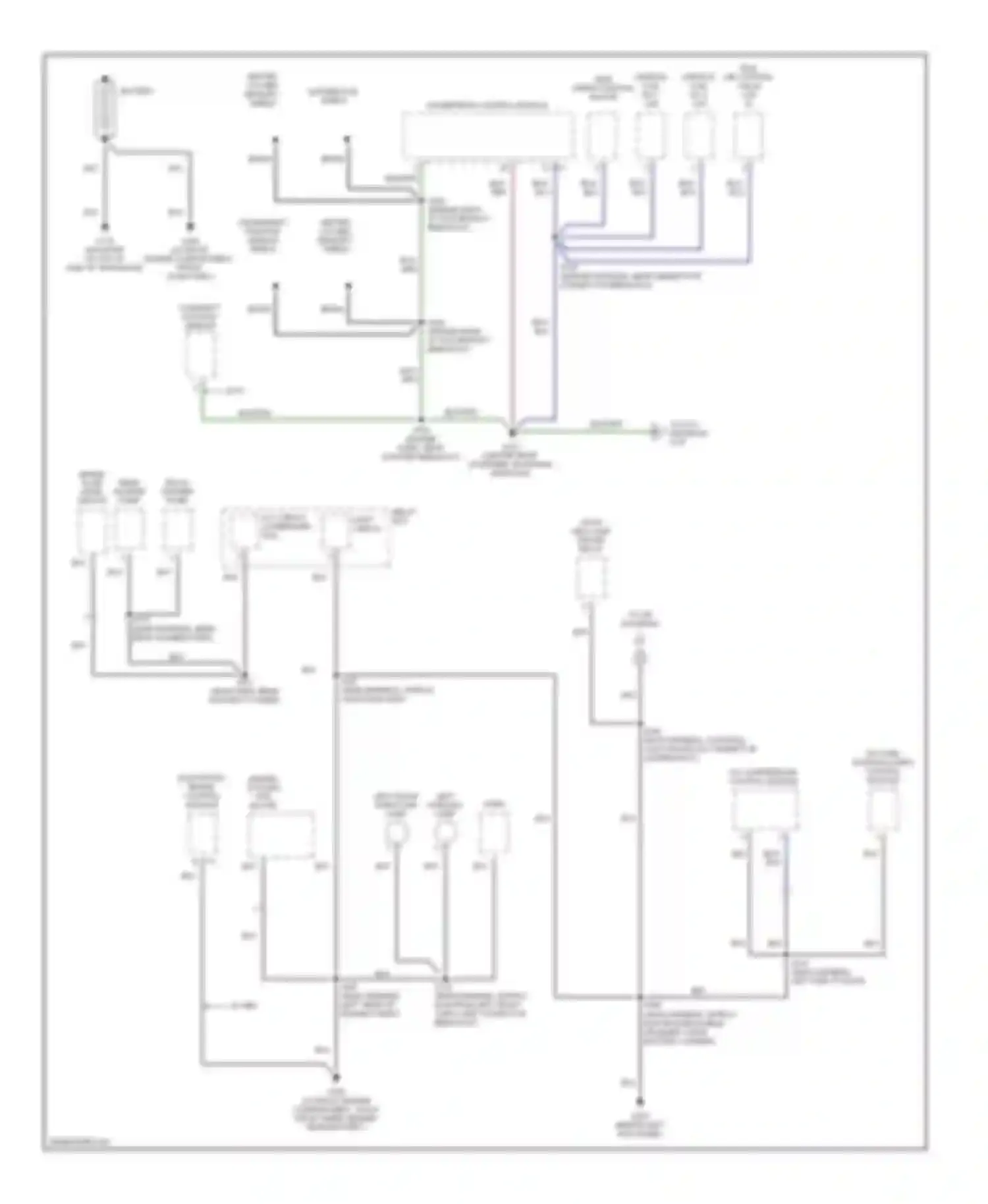 Metro Chevrolet I (1997-2001): Ground distribution circuit (1 of 3)