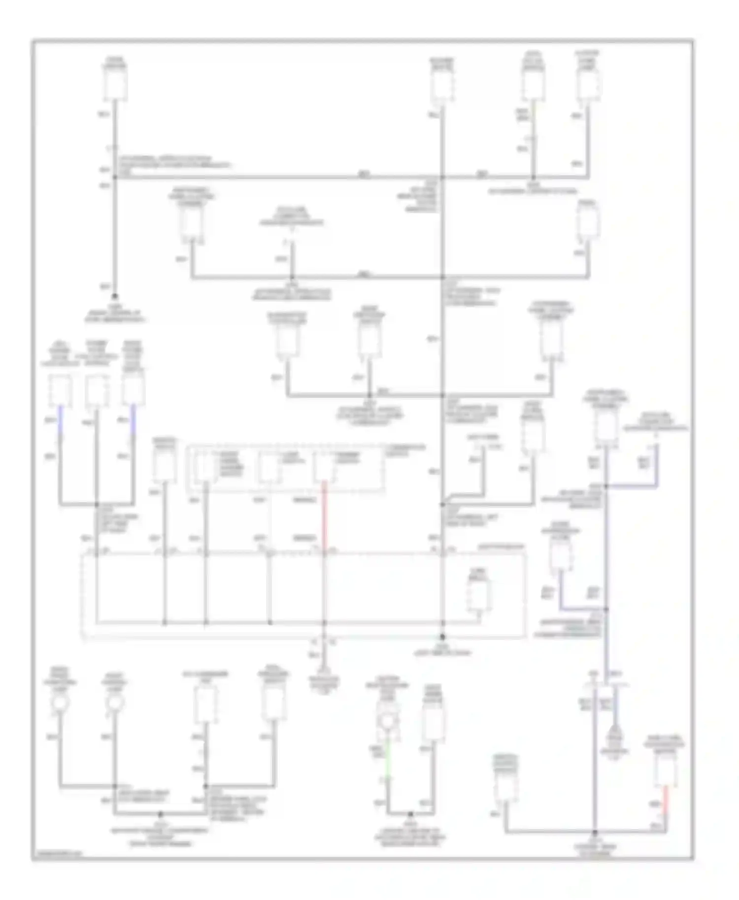 Metro Chevrolet I (1997-2001): Ground distribution circuit (2 of 3)