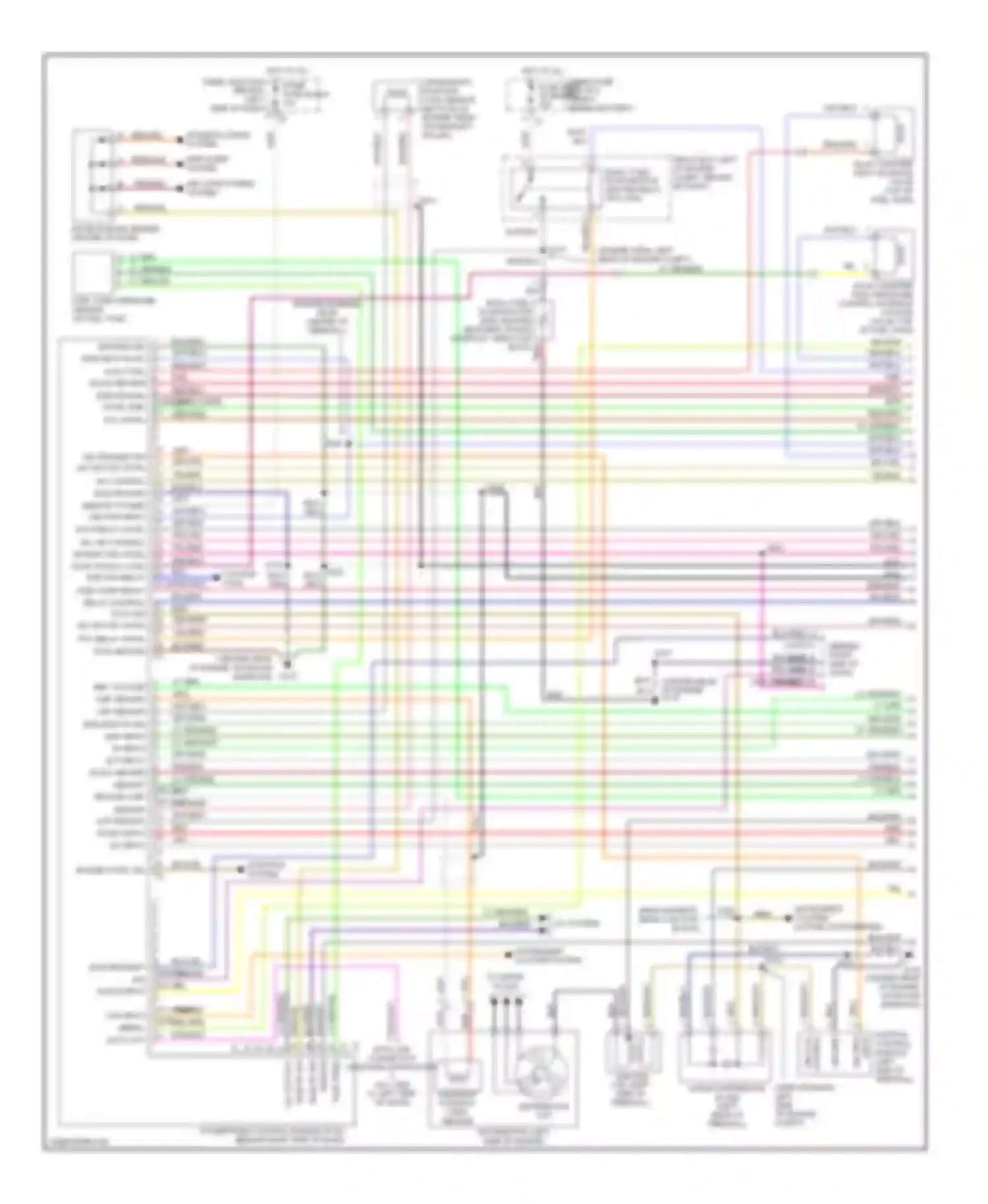 Wiring diagram hot at all times junction dome fuse block (behind left for Chevrolet Metro I (1997-2001) (1 of 1)