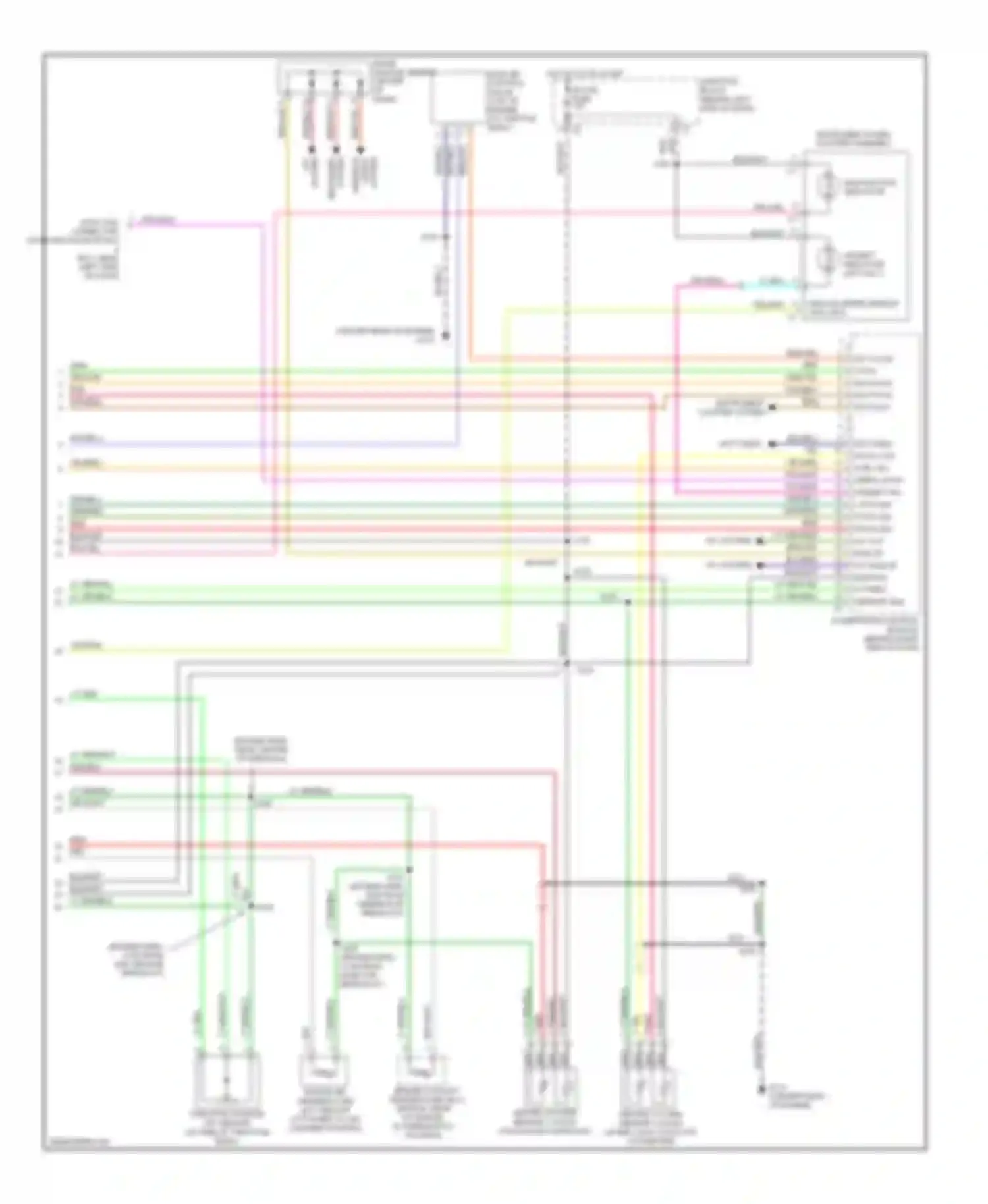 Wiring diagram instrument cluster system for Chevrolet Metro I (1997-2001) (3 of 3)