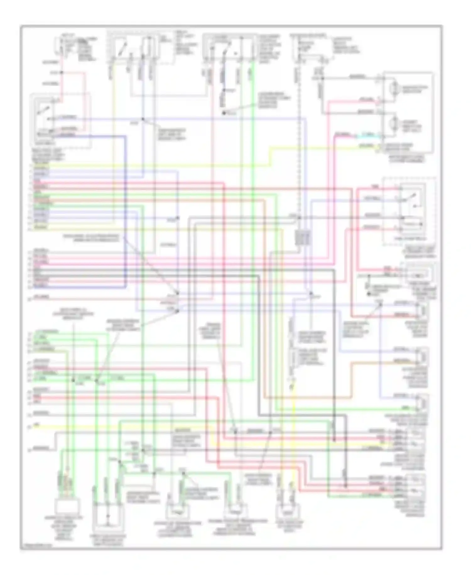 Wiring diagram main relay for Chevrolet Metro I (1997-2001) (2 of 3)